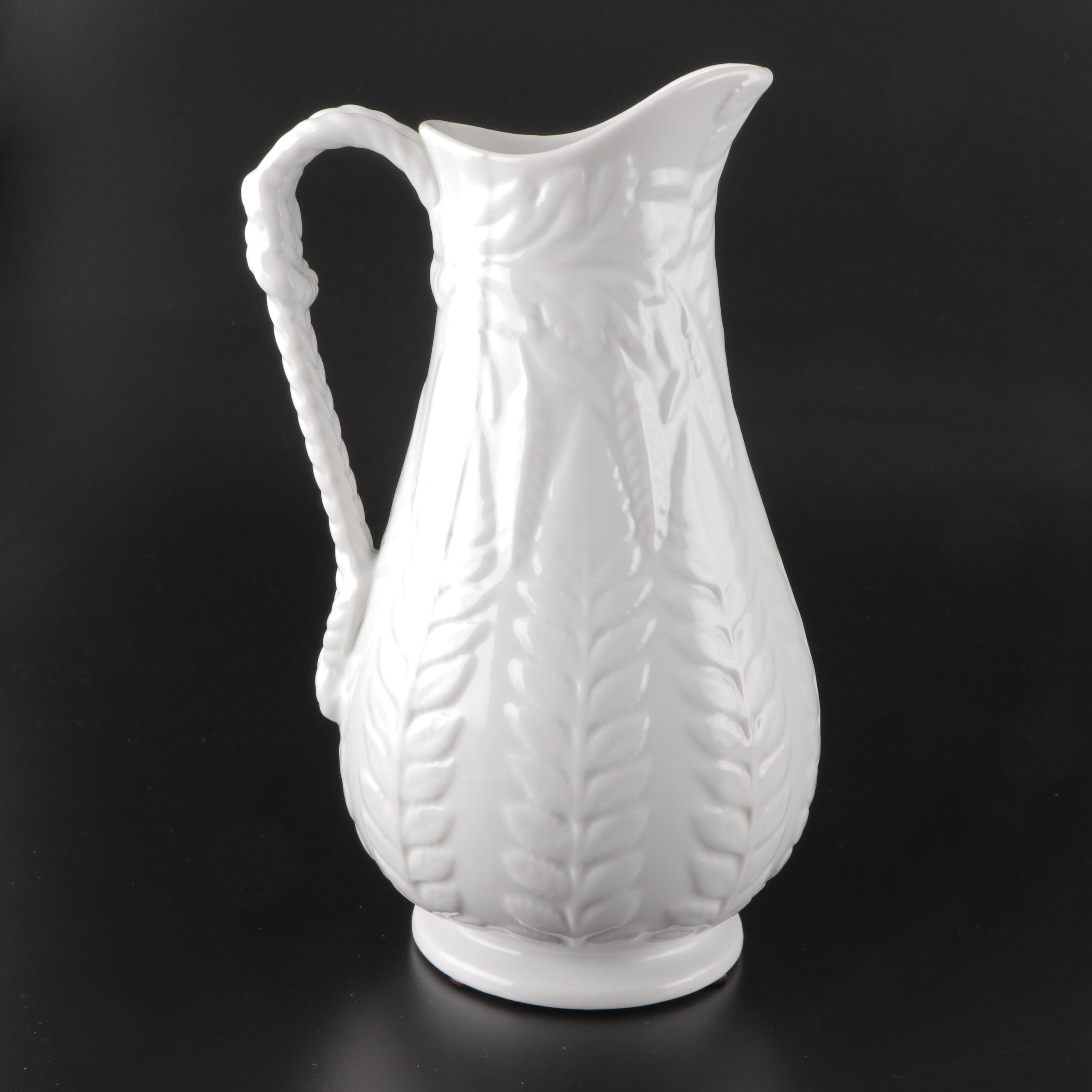 Two's Company and Other English Victorian Parian Style Pitchers