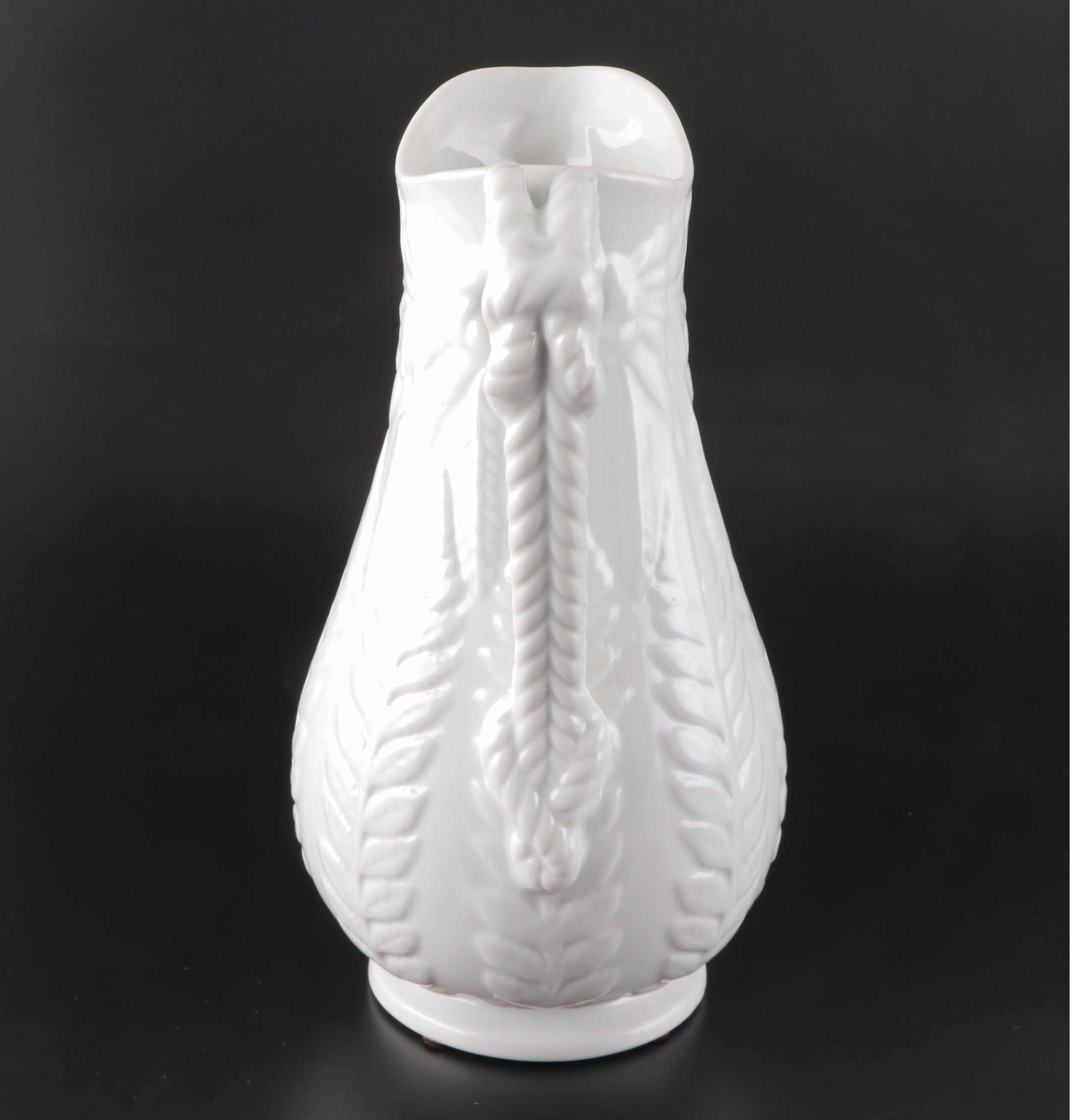 Two's Company and Other English Victorian Parian Style Pitchers