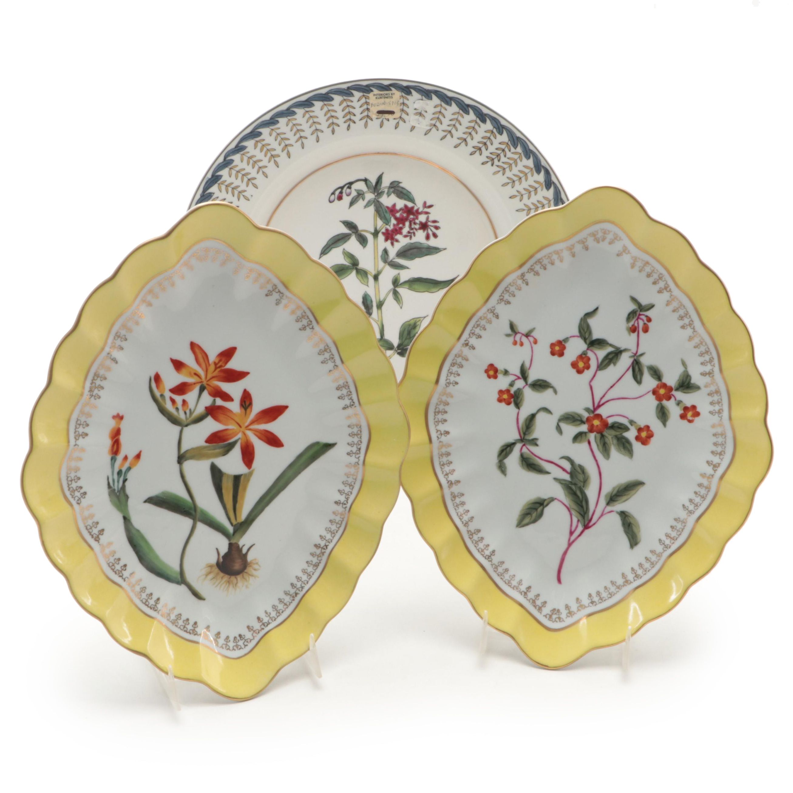 Chelsea House Botanical Decorative Wall Plates With Other Wall Plate