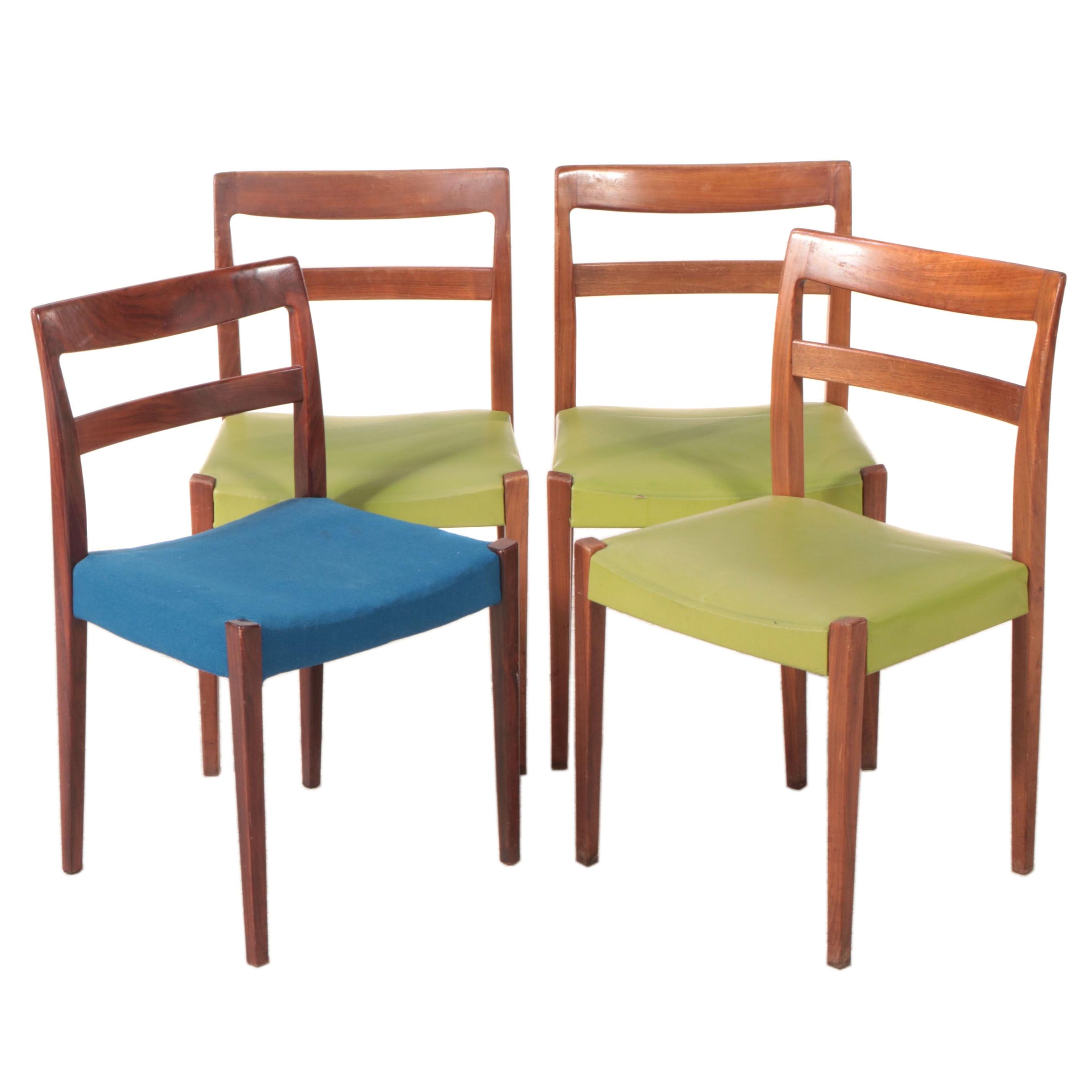 Nils Jonsson for Troeds "Garmi" Swedish Modern Teak and Rosewood Chairs, 1960s