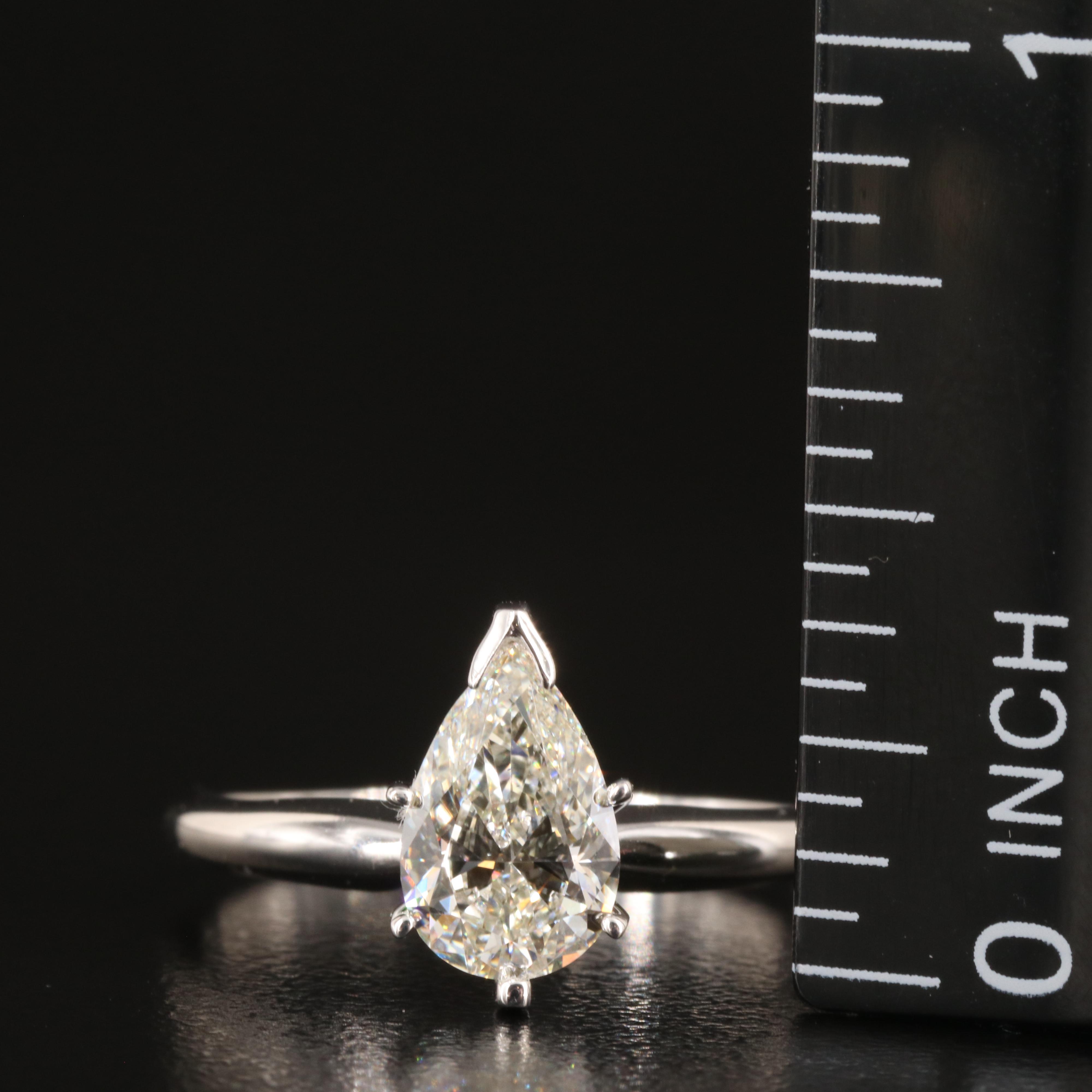 14K 1.25 CT Lab Grown Diamond Solitaire Ring