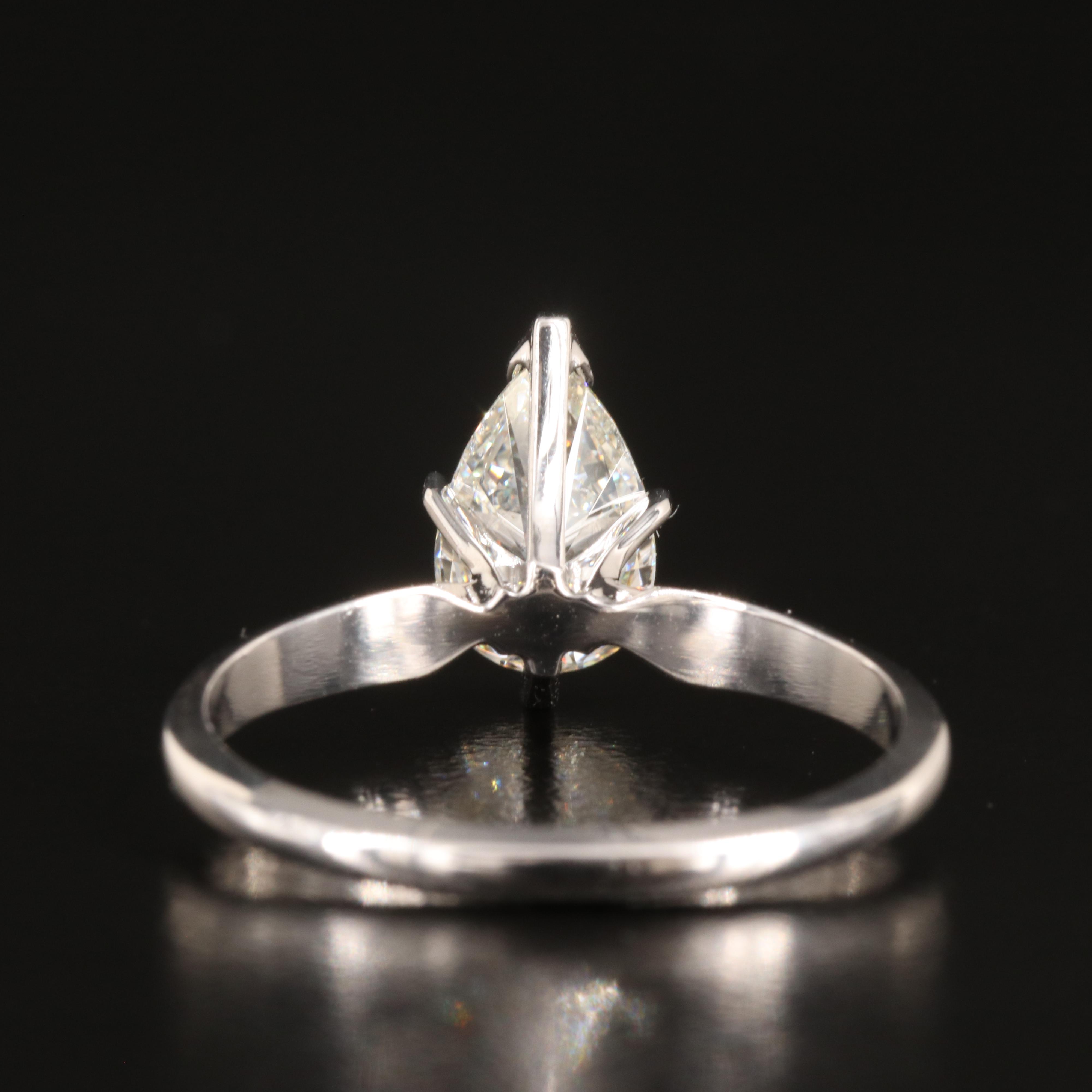 14K 1.25 CT Lab Grown Diamond Solitaire Ring