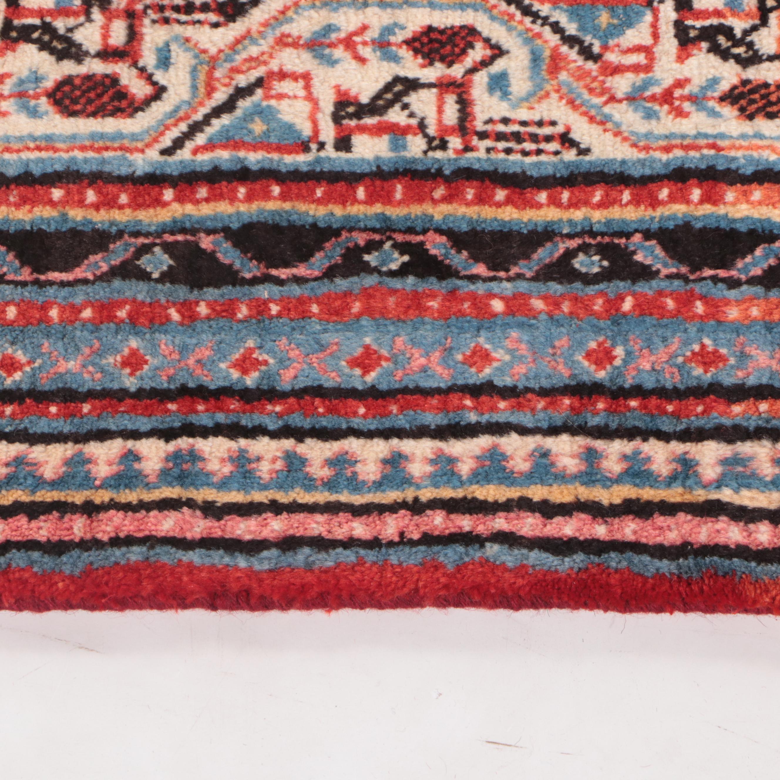 6'9 x 10'9 Hand-Knotted Persian Seraband Mir-I-Boteh Area Rug