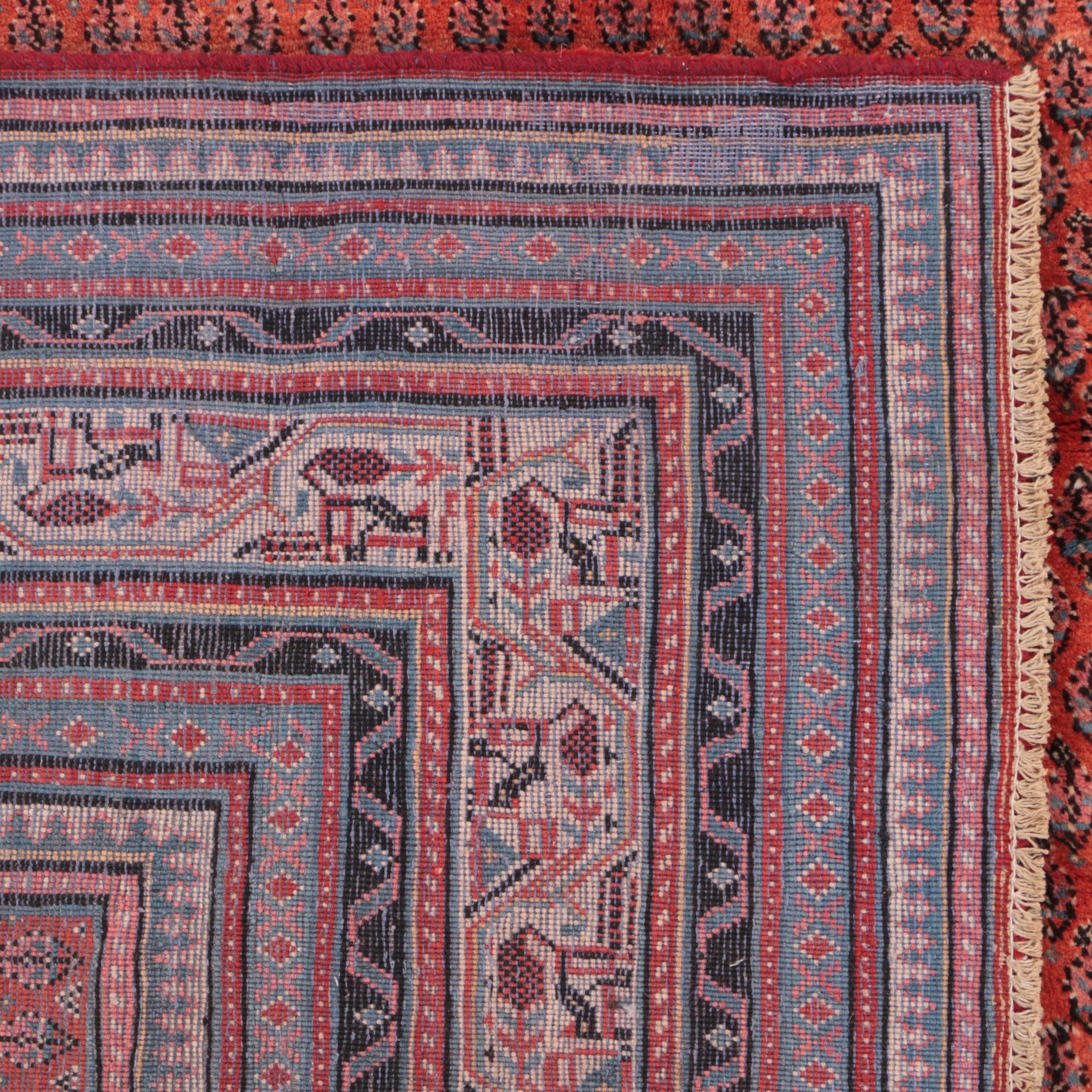 6'9 x 10'9 Hand-Knotted Persian Seraband Mir-I-Boteh Area Rug