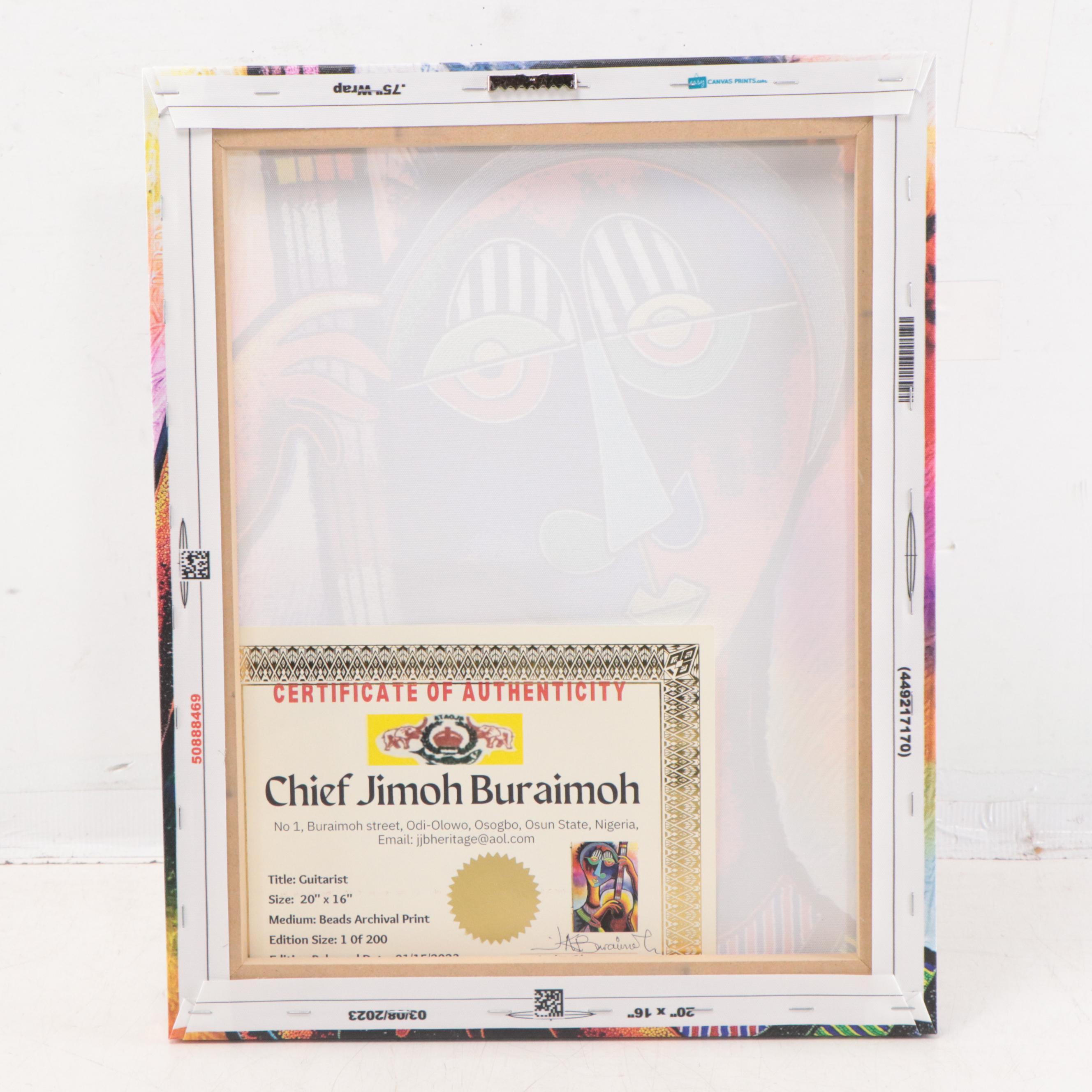 Chief Jimoh Buraimoh Giclée "Guitarist," 2023