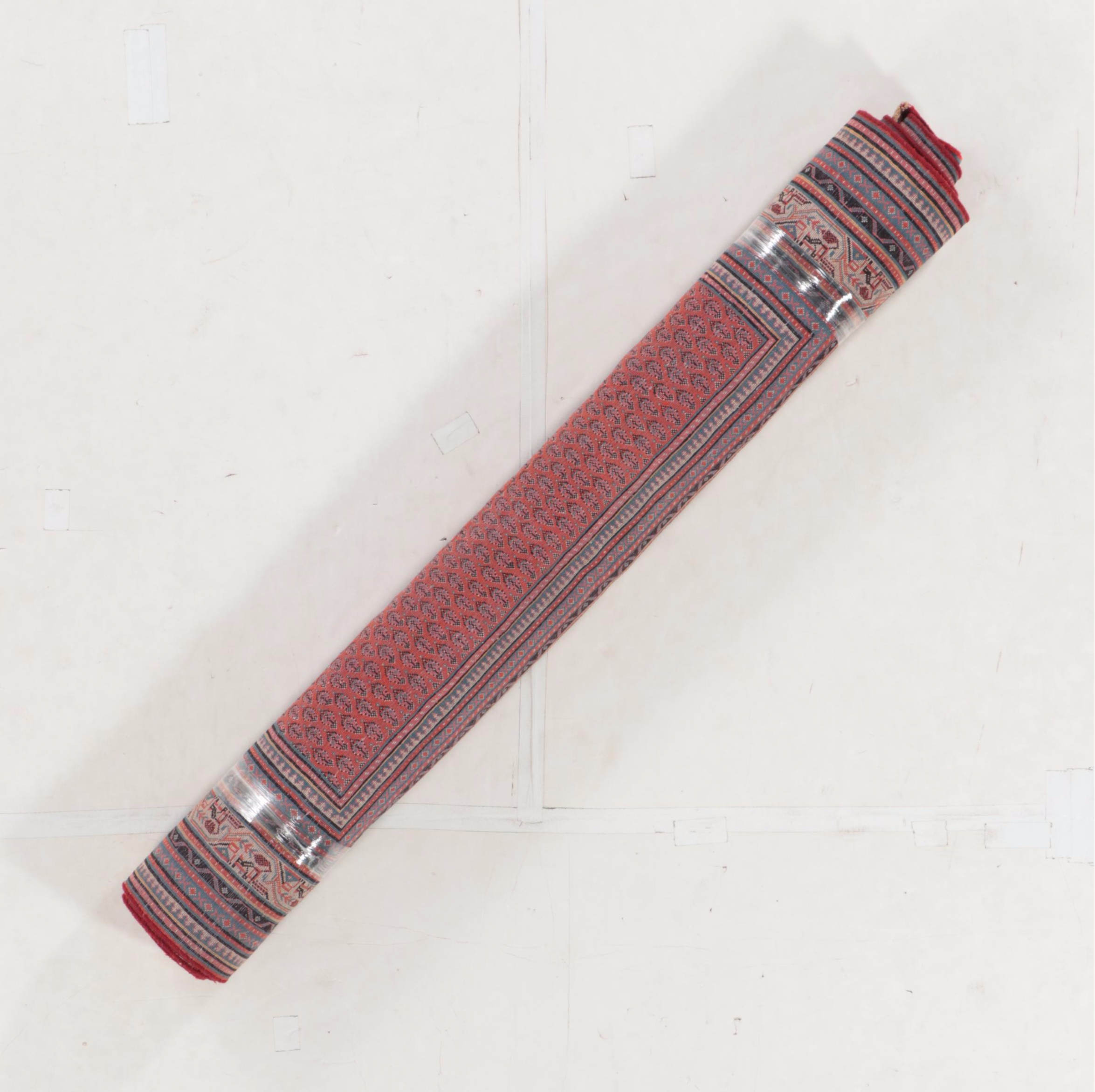 6'9 x 10'9 Hand-Knotted Persian Seraband Mir-I-Boteh Area Rug