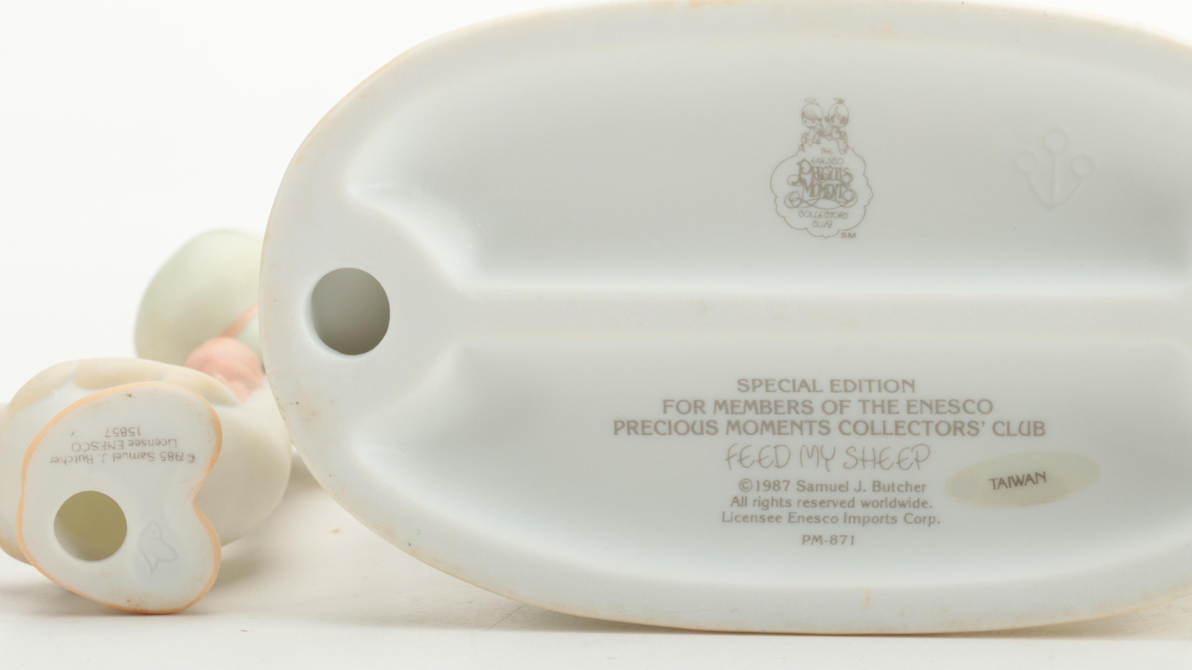 Precious Moments Porcelain Figurines Including "Meowie Christmas," and More