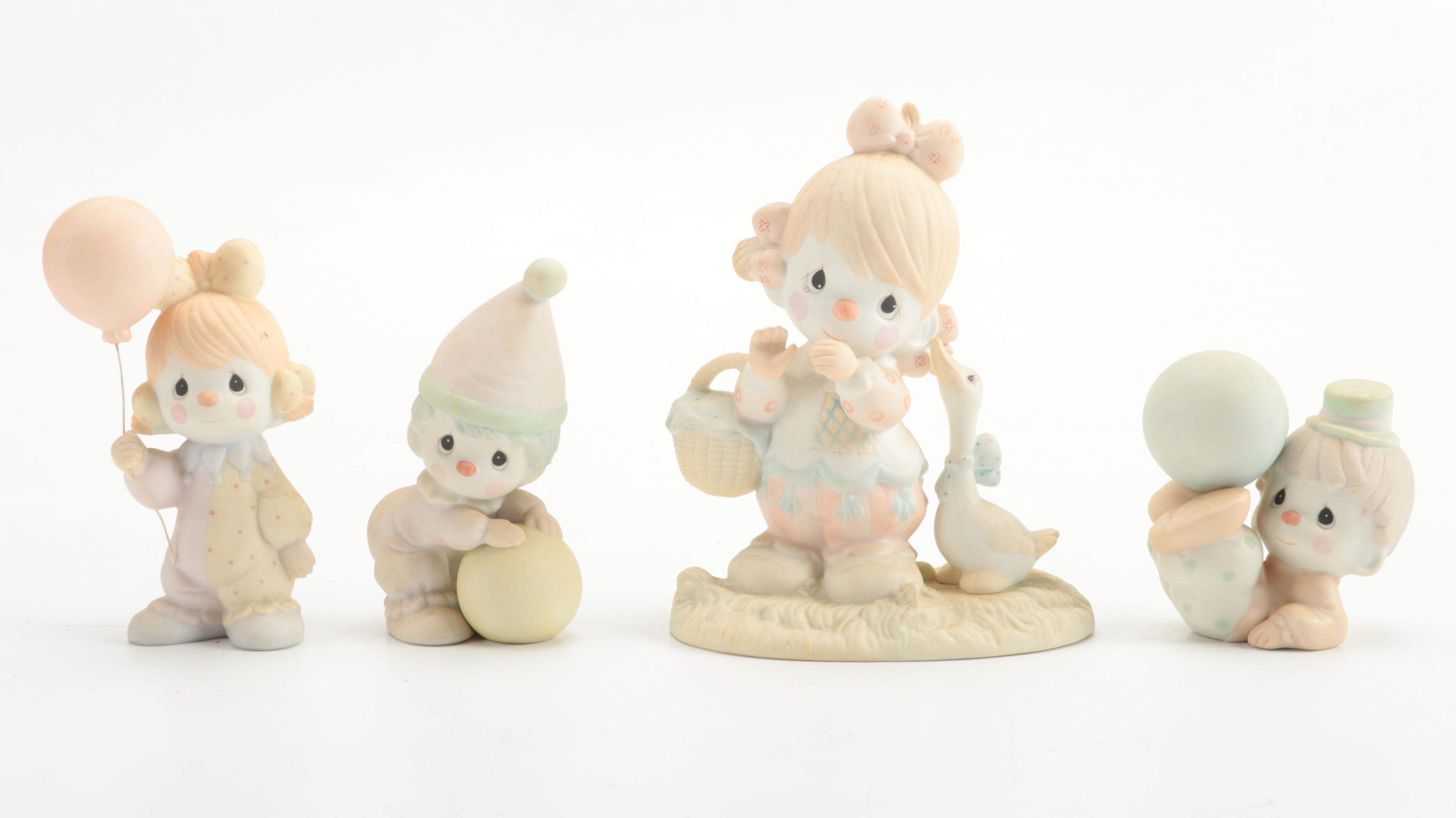 Precious Moments Porcelain Figurines Including "Meowie Christmas," and More