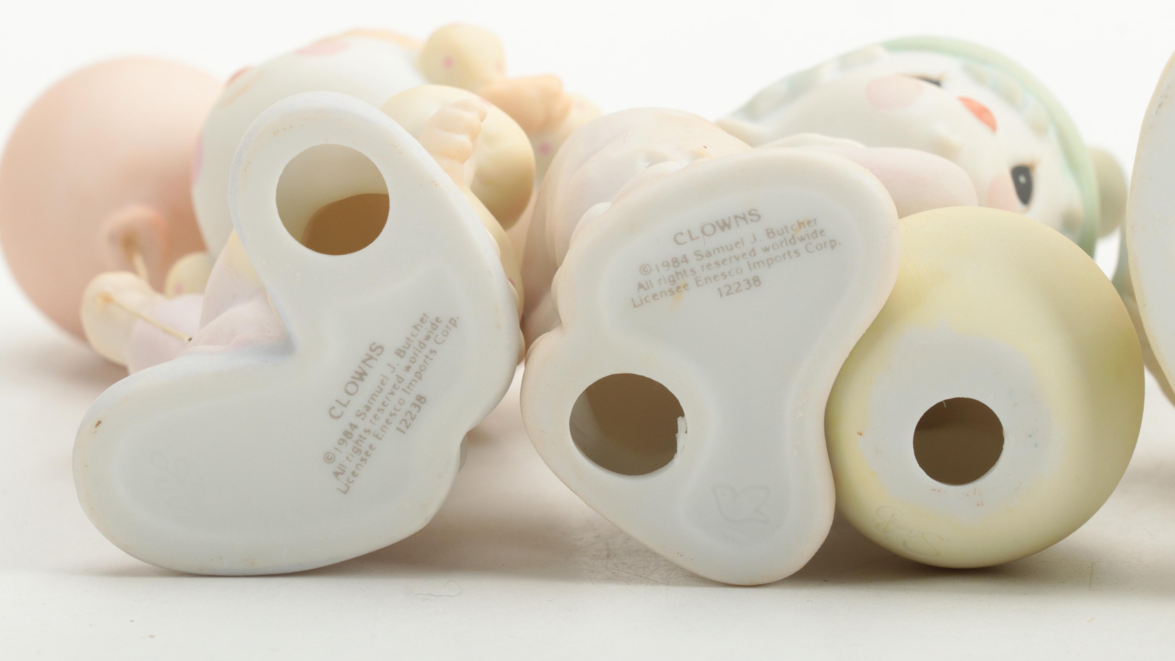 Precious Moments Porcelain Figurines Including "Meowie Christmas," and More