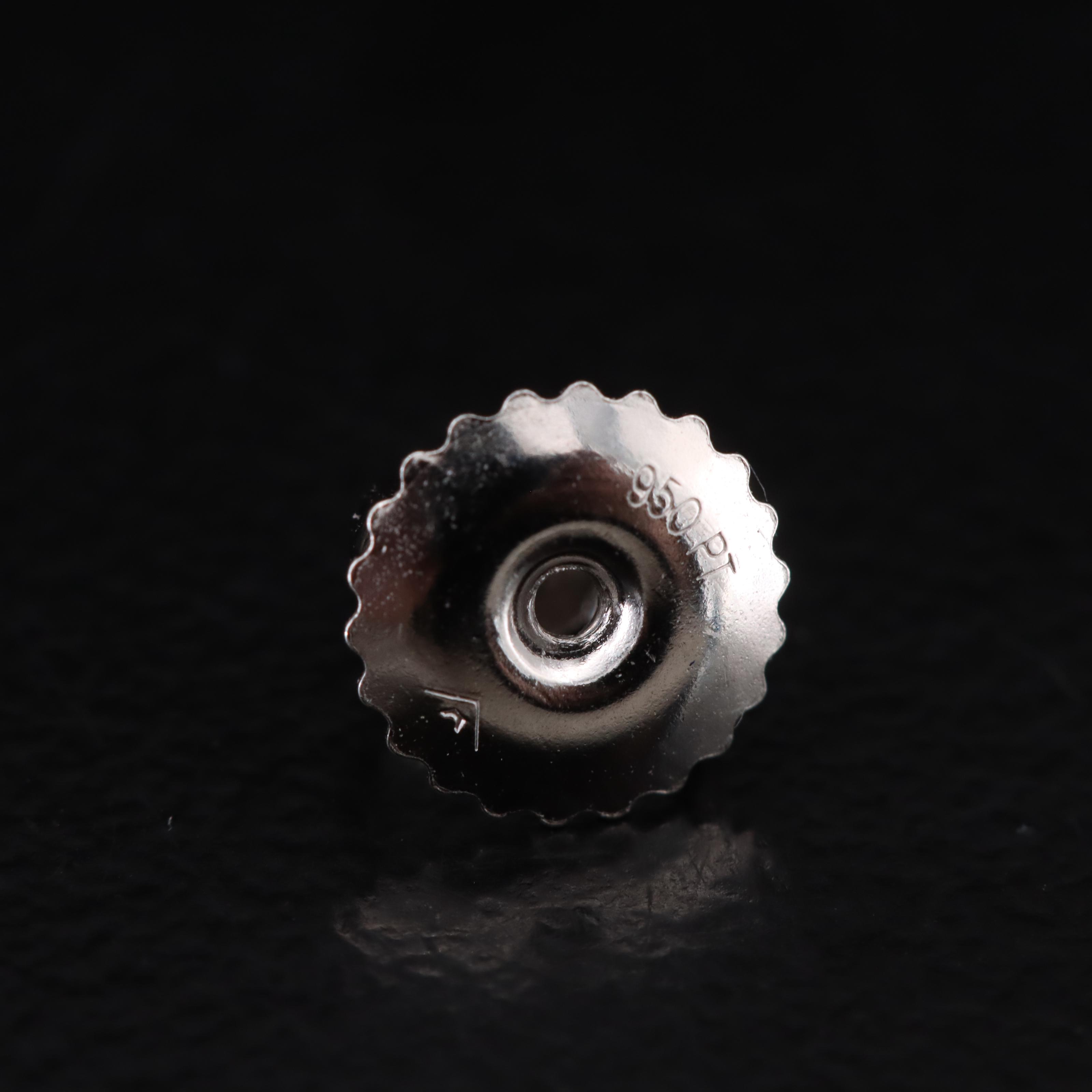 Platinum 3.88 CTW Lab Grown Diamond Stud Earrings