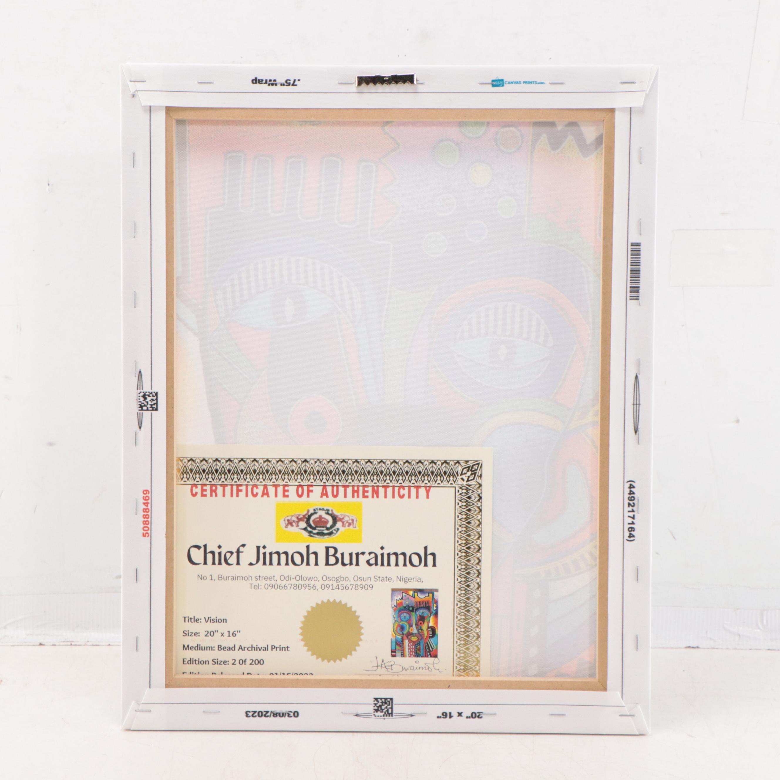 Chief Jimoh Buraimoh Giclée "Vision," 2023