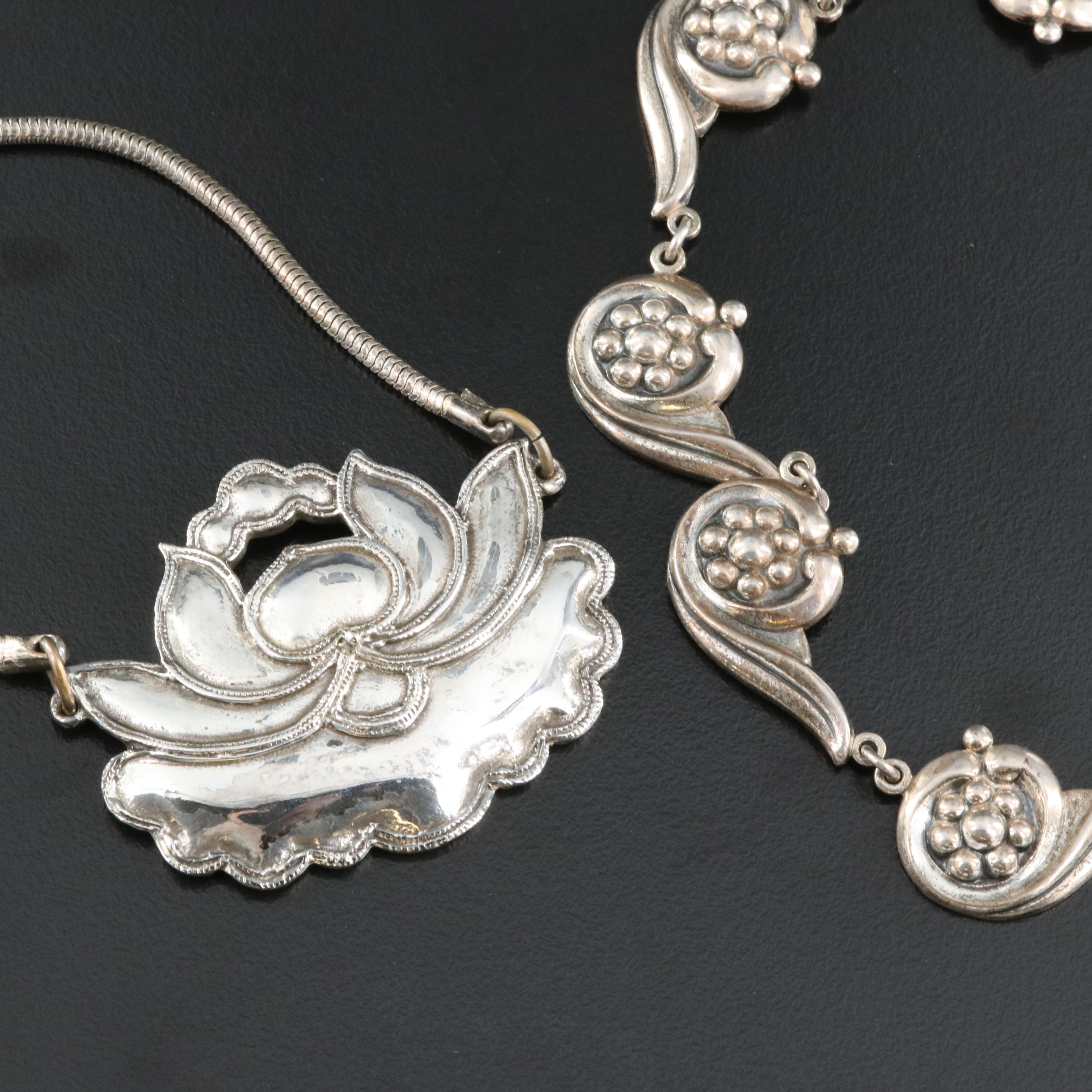 1940s Including Felch & Co, Danecraft Lotus Link Bracelet