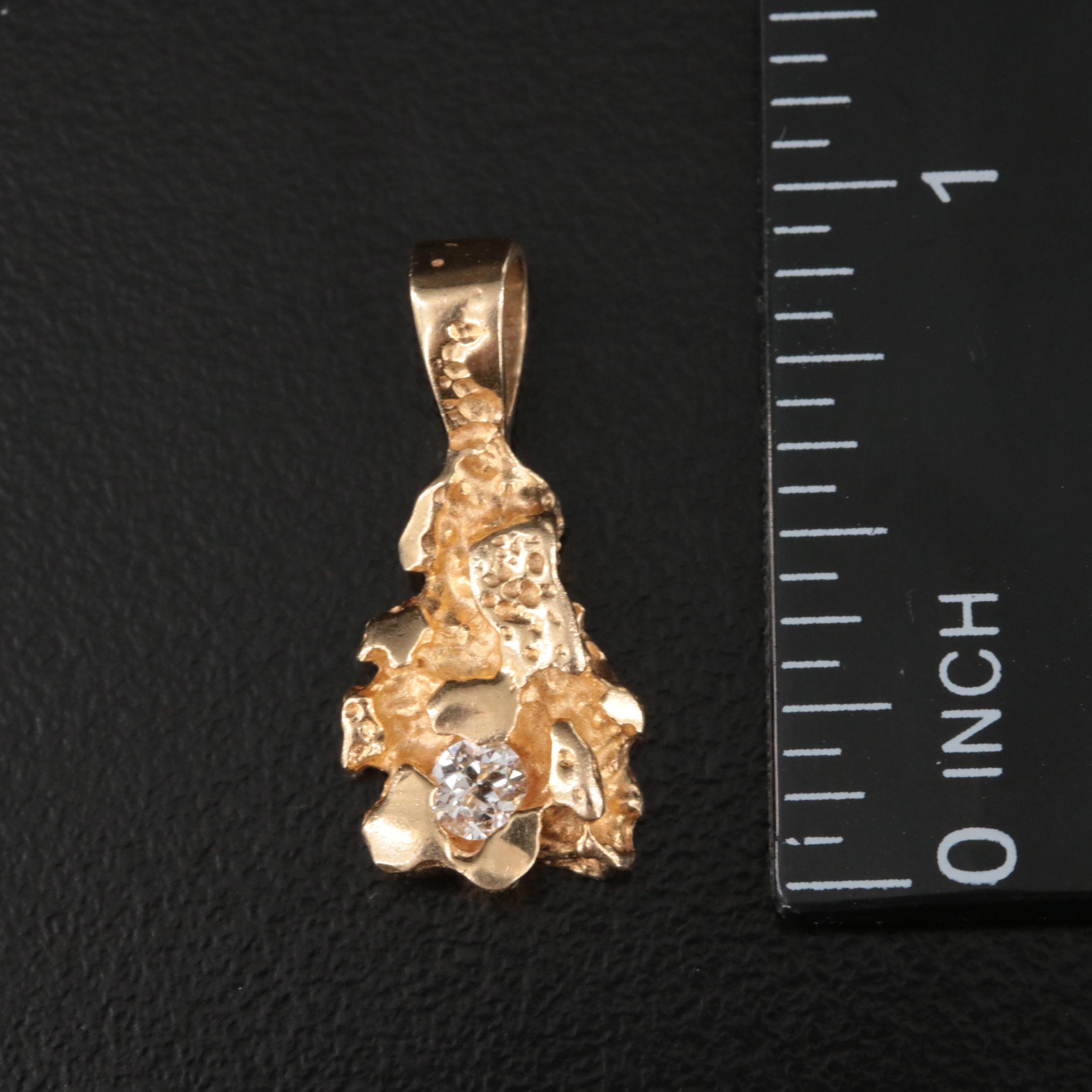 14K and 10K Emerald, Pearl and Diamond Pendants and Necklaces