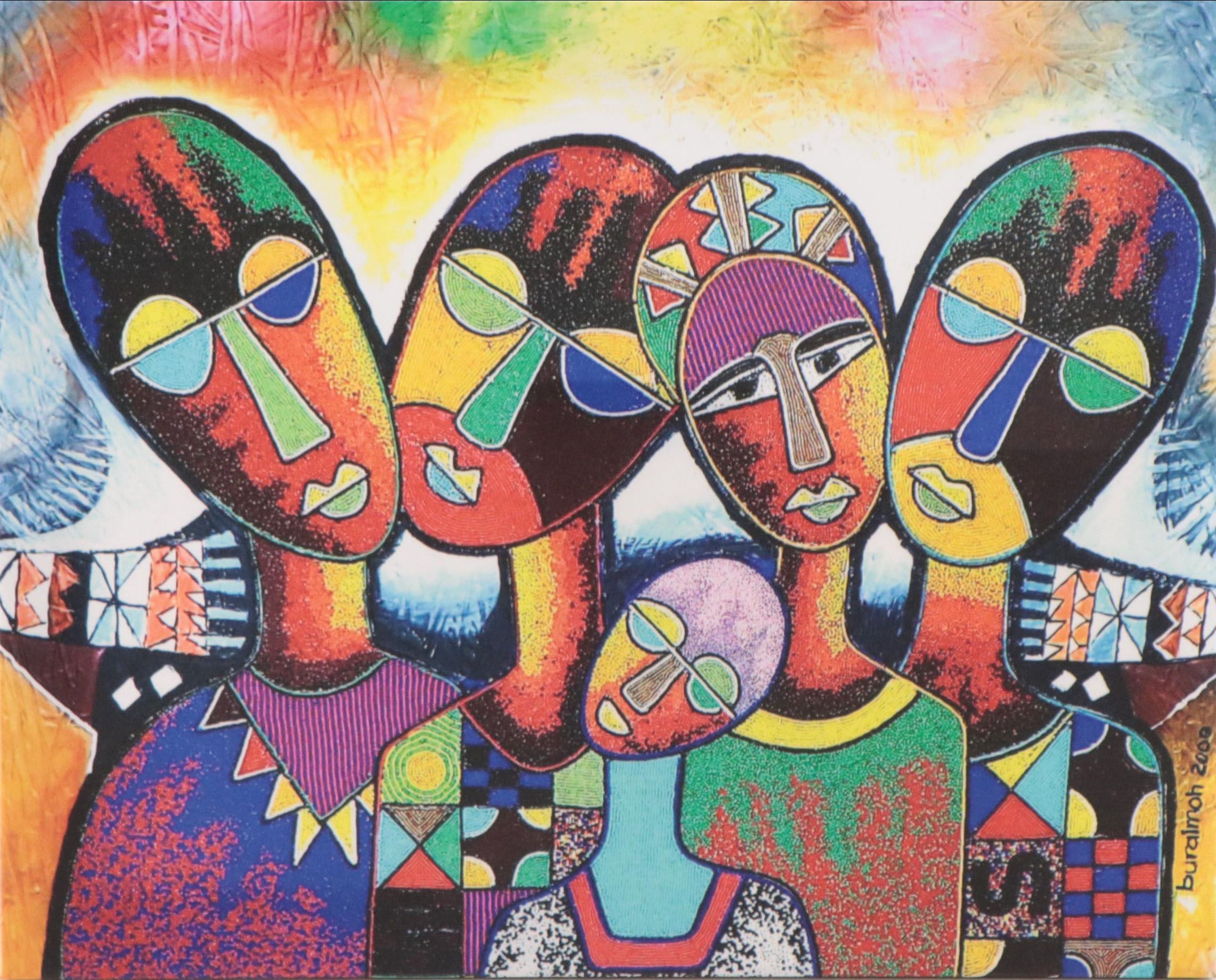 Chief Jimoh Buraimoh Giclée "Strong Family," 2023
