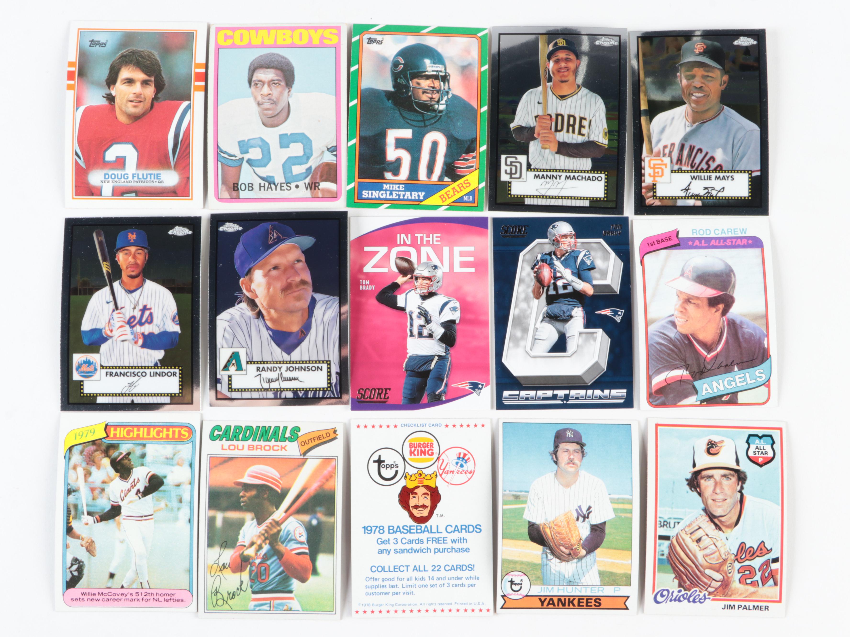 Topps, More Sports Cards with Rookies, Brady, Ortiz, Brock and More, 1960s–2020s