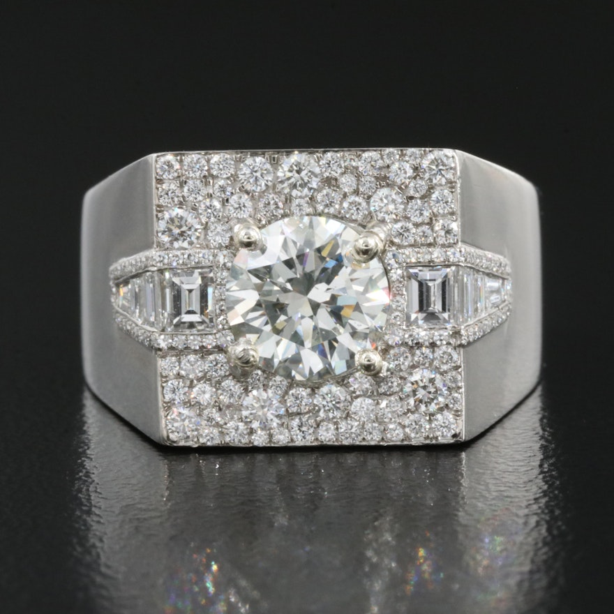 Platinum 2.38 CTW Diamond Ring