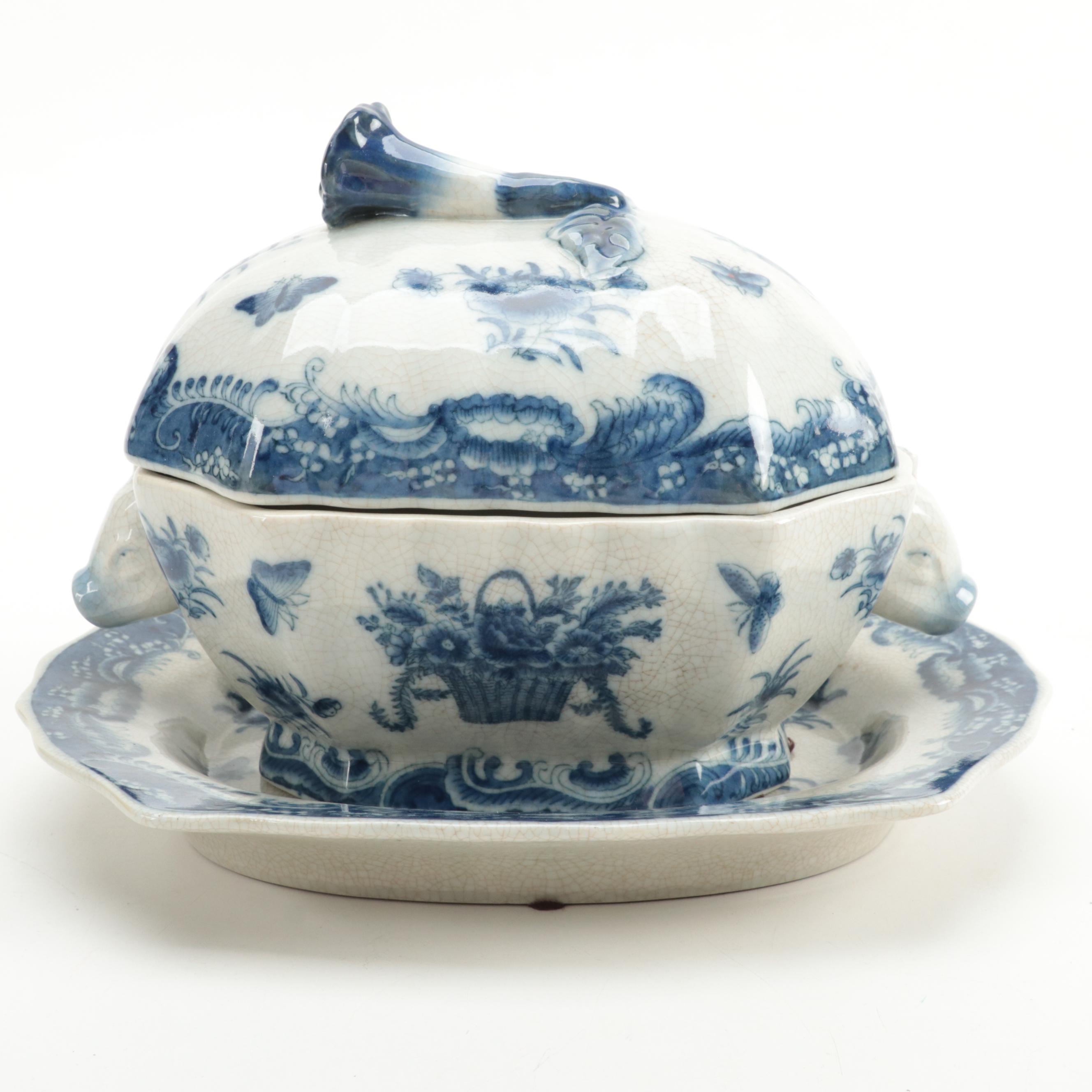 Victoria Ware and Other Chinese Earthenware English Style Transferware Tableware