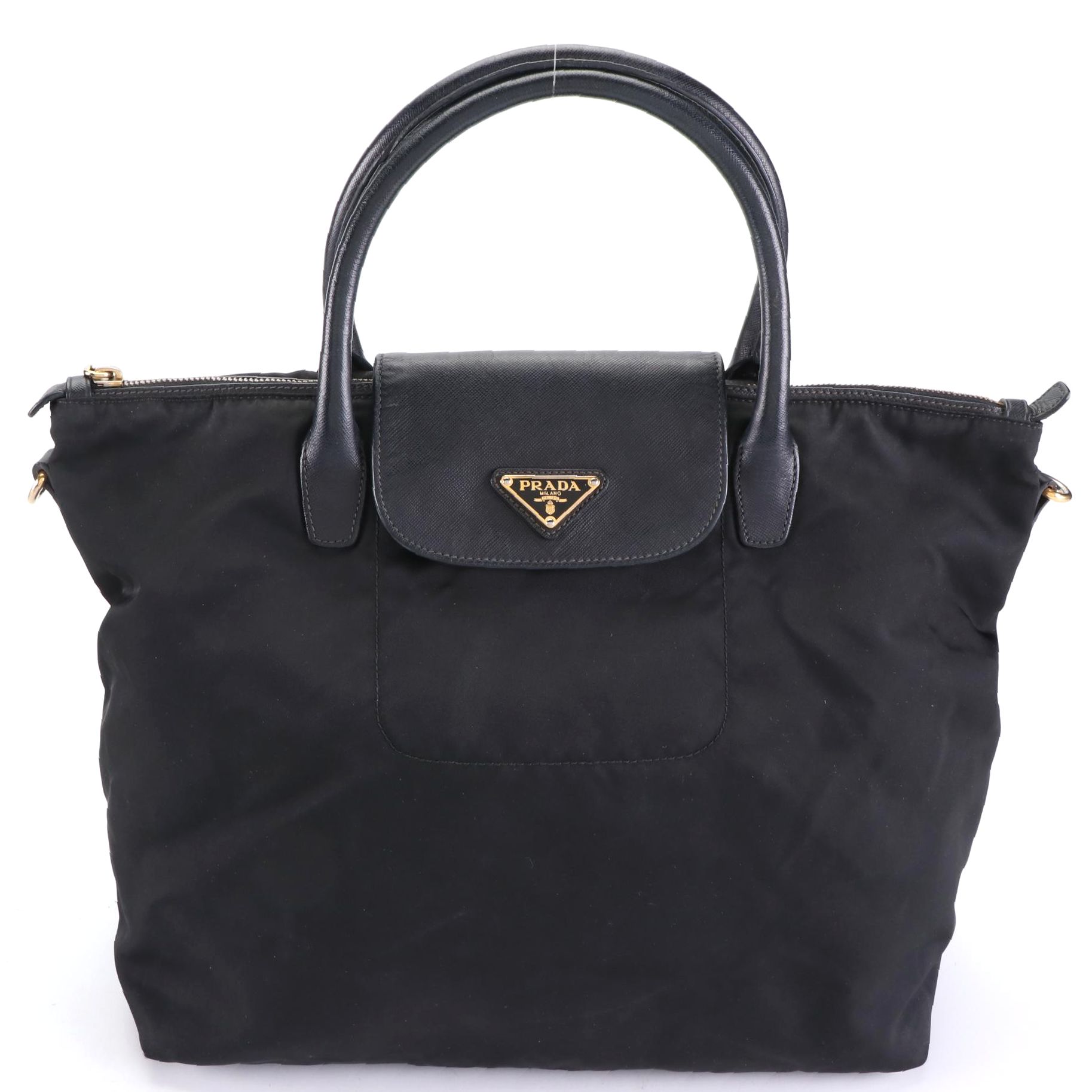 Prada Tote Bag in Nylon and Saffiano Leather