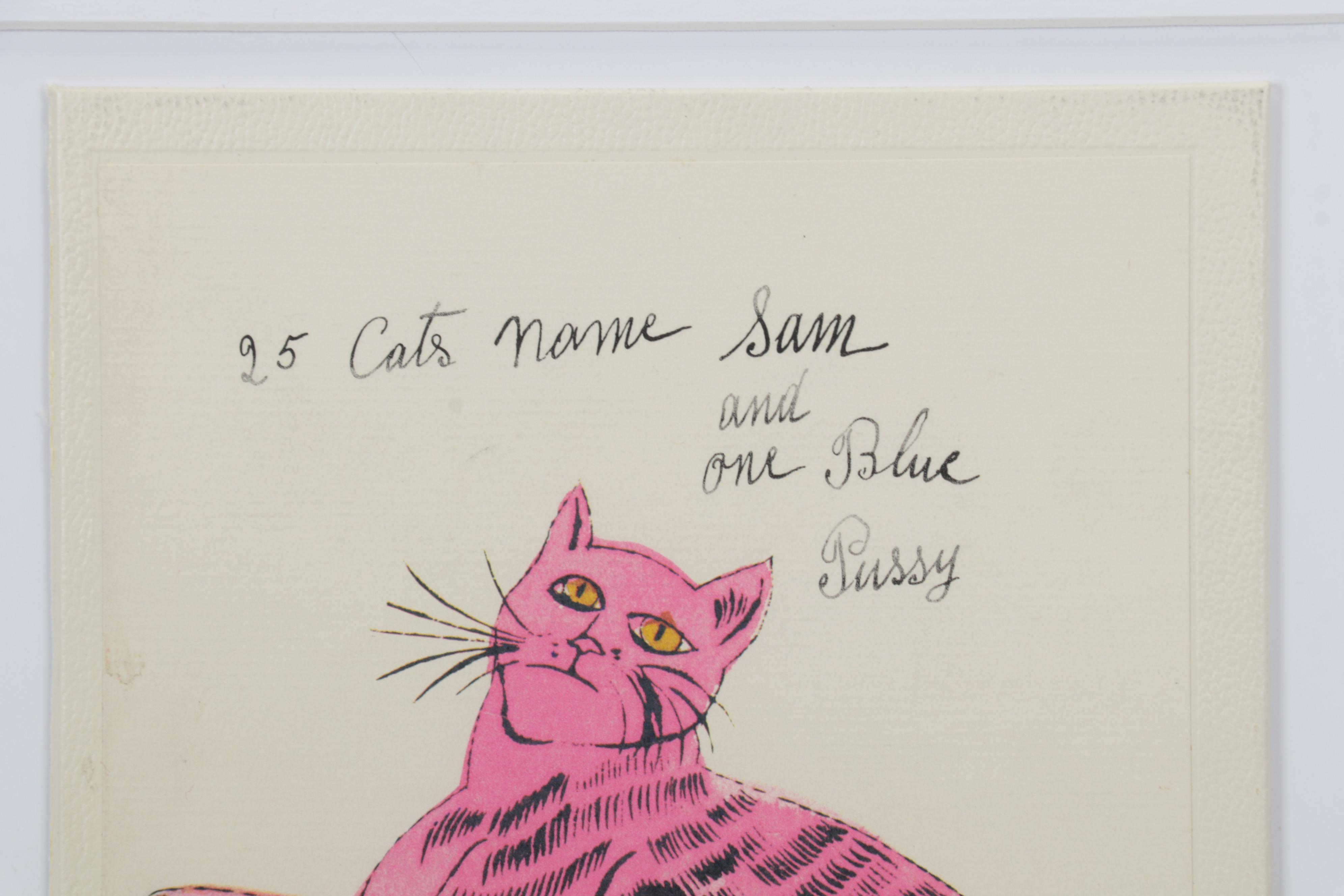 Offset Lithograph After Andy Warhol From "25 Cats Name Sam and One Blue Pussy"