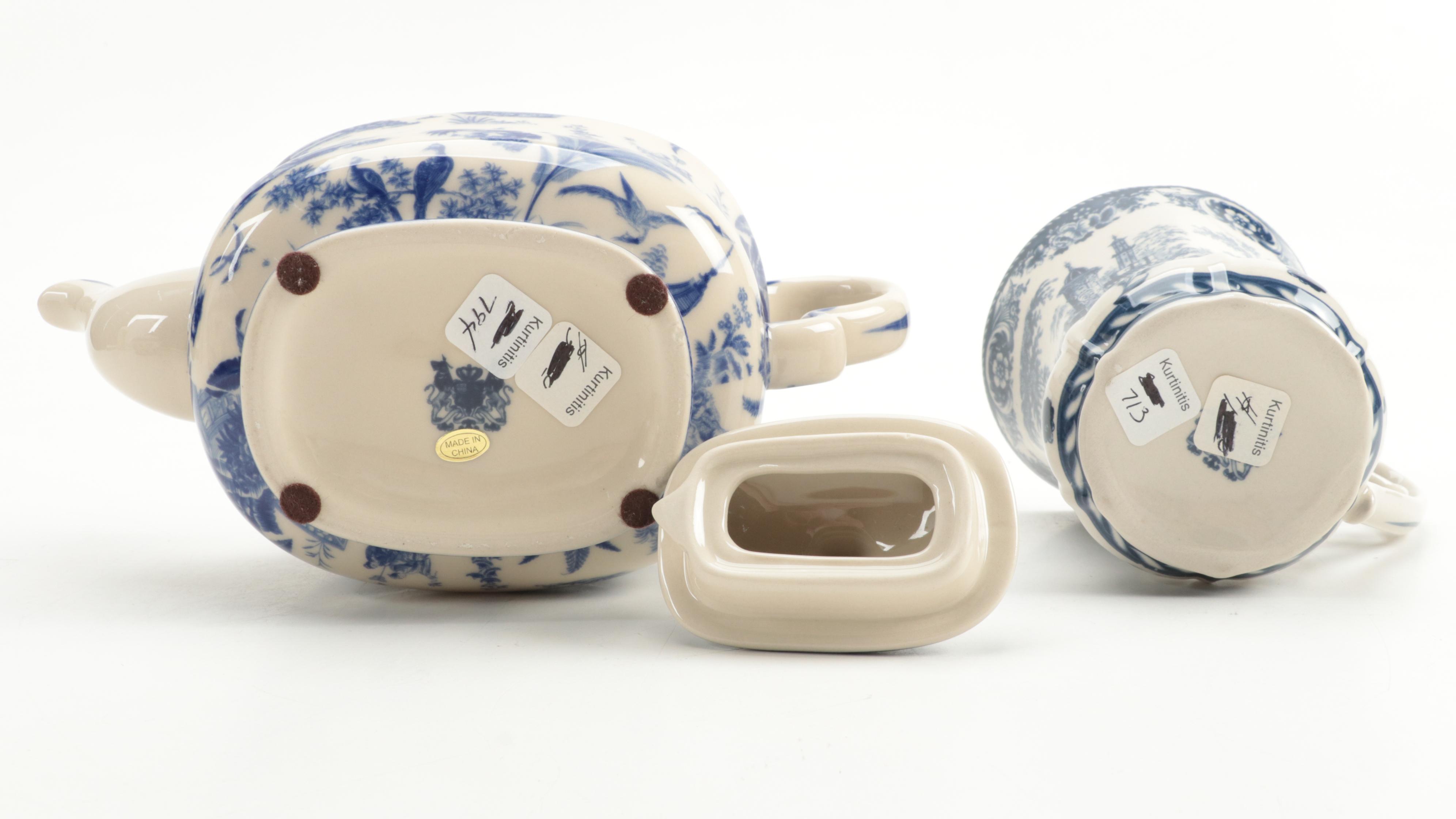 Victoria Ware and Other Chinese Earthenware English Style Transferware Tableware