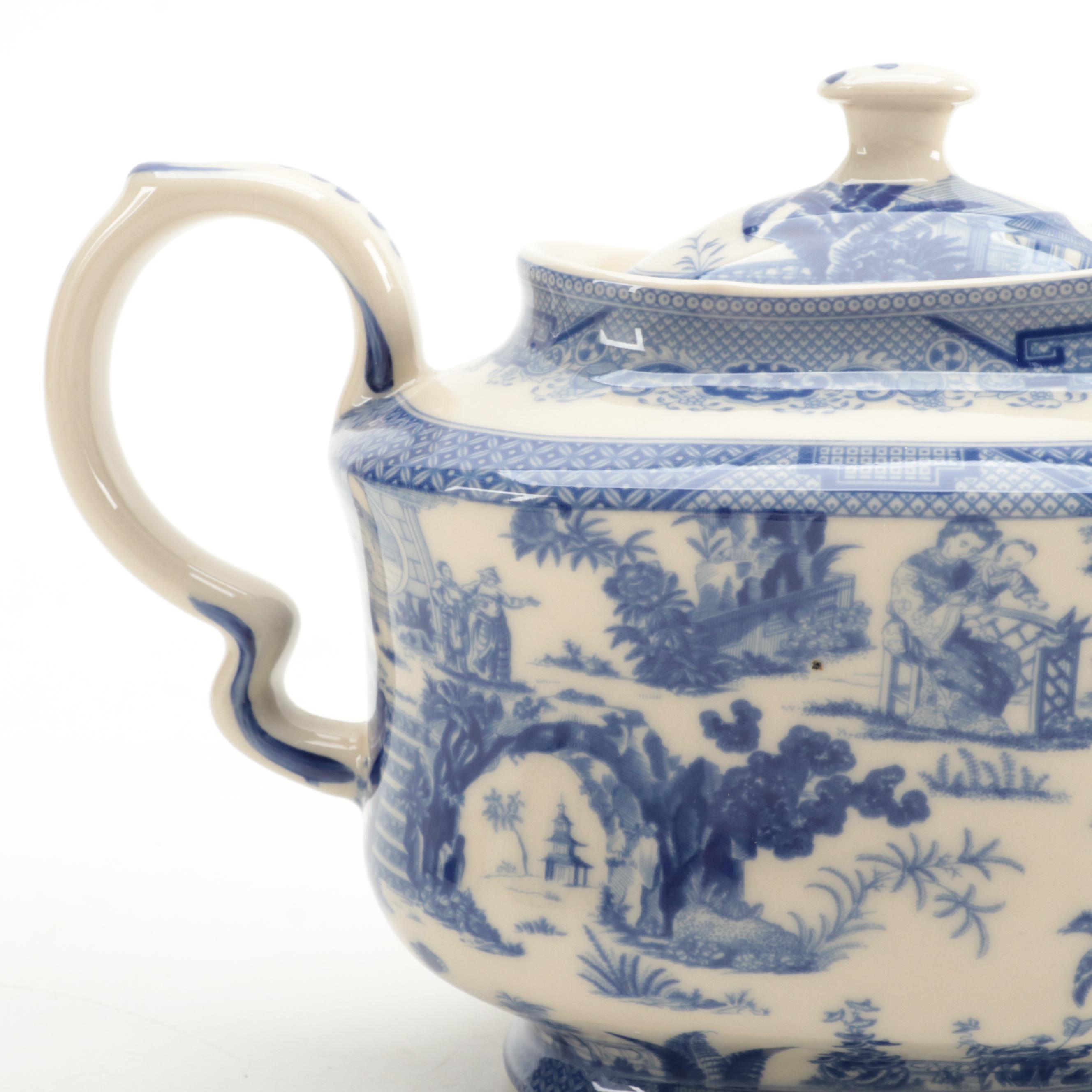 Victoria Ware and Other Chinese Earthenware English Style Transferware Tableware