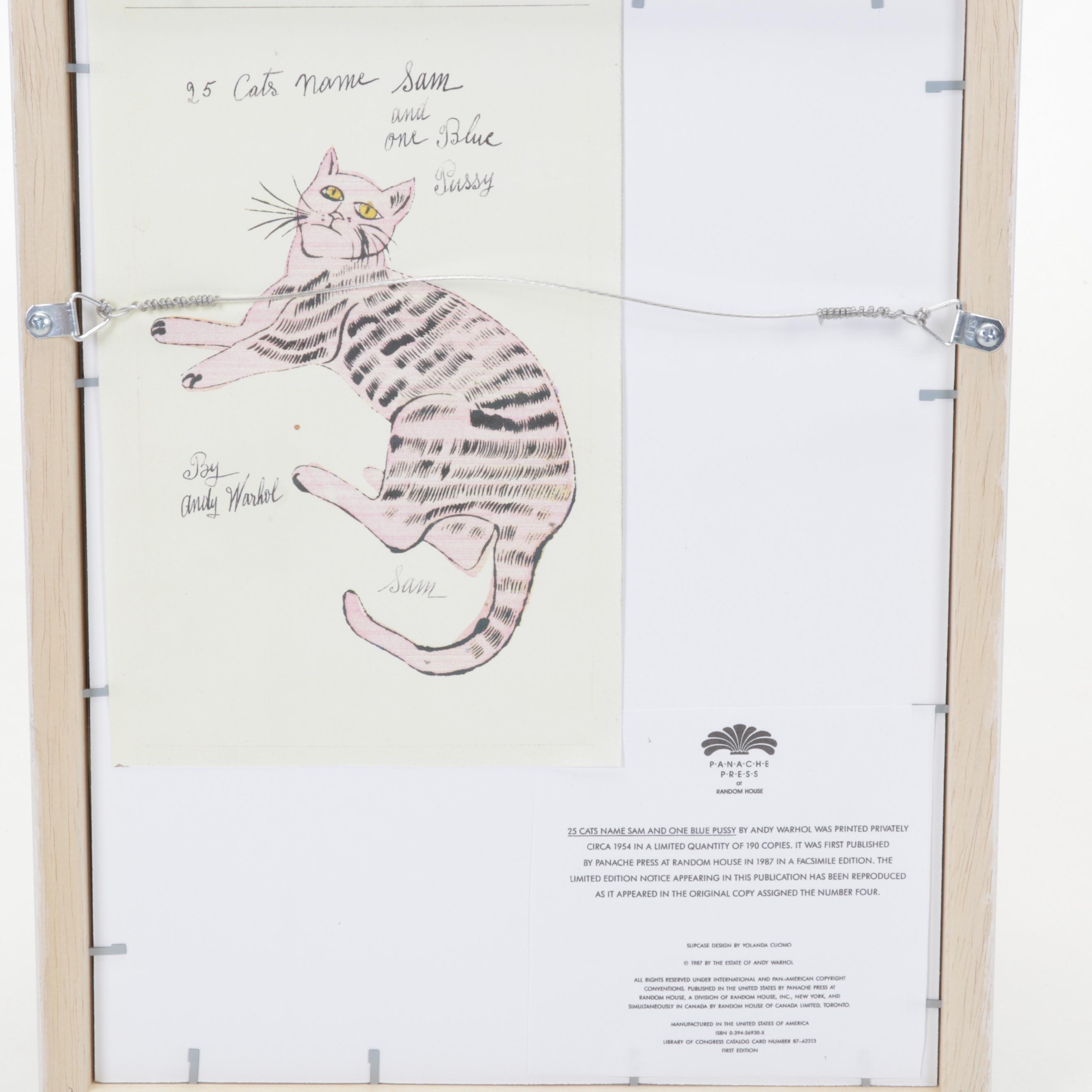 Offset Lithograph After Andy Warhol From "25 Cats Name Sam and One Blue Pussy"