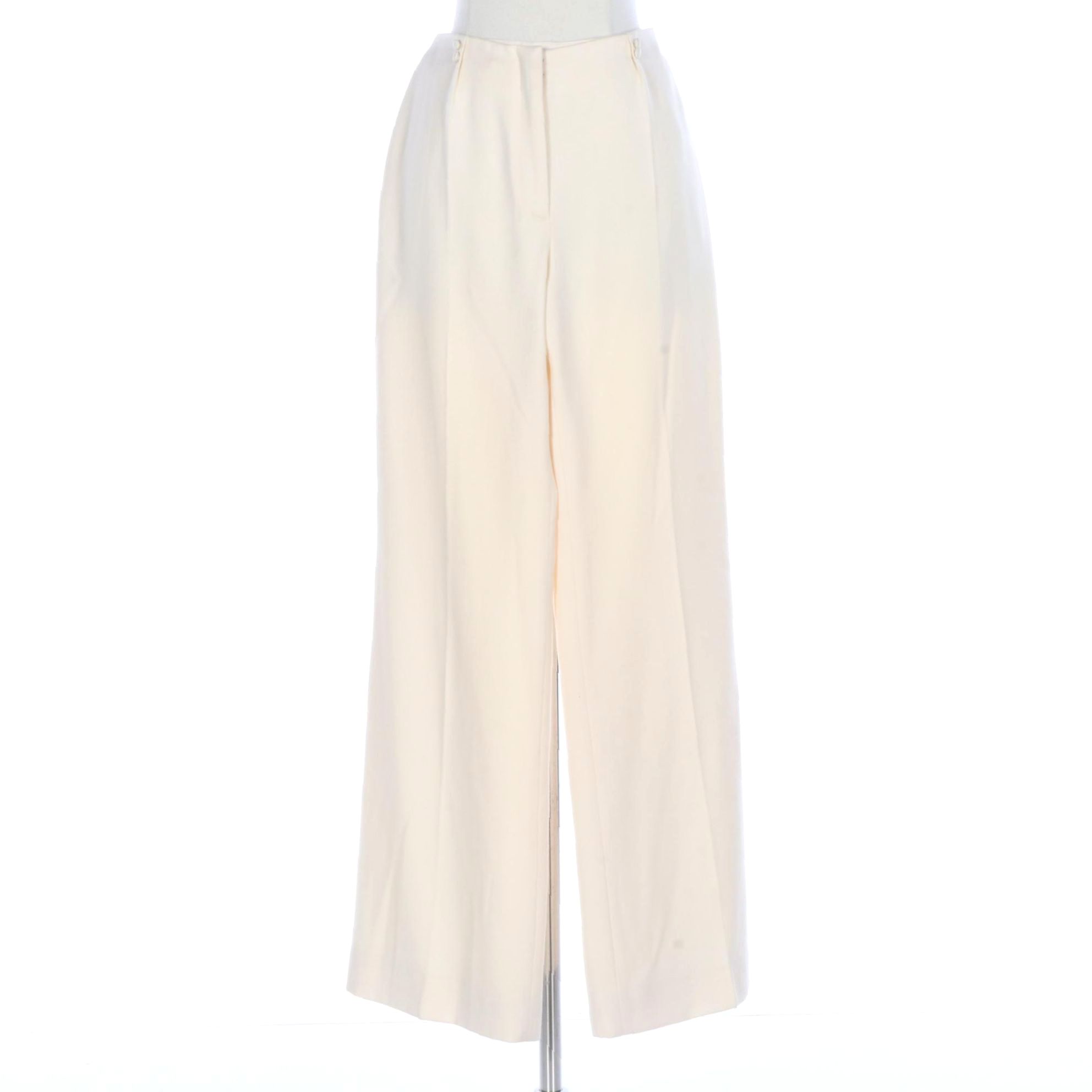 J. Mendel Paris Wide Leg Trousers in Wool