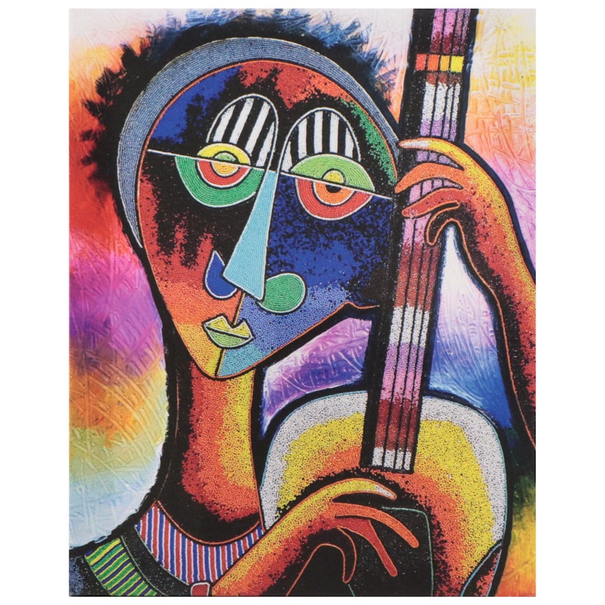 Chief Jimoh Buraimoh Giclée "Guitarist," 2023