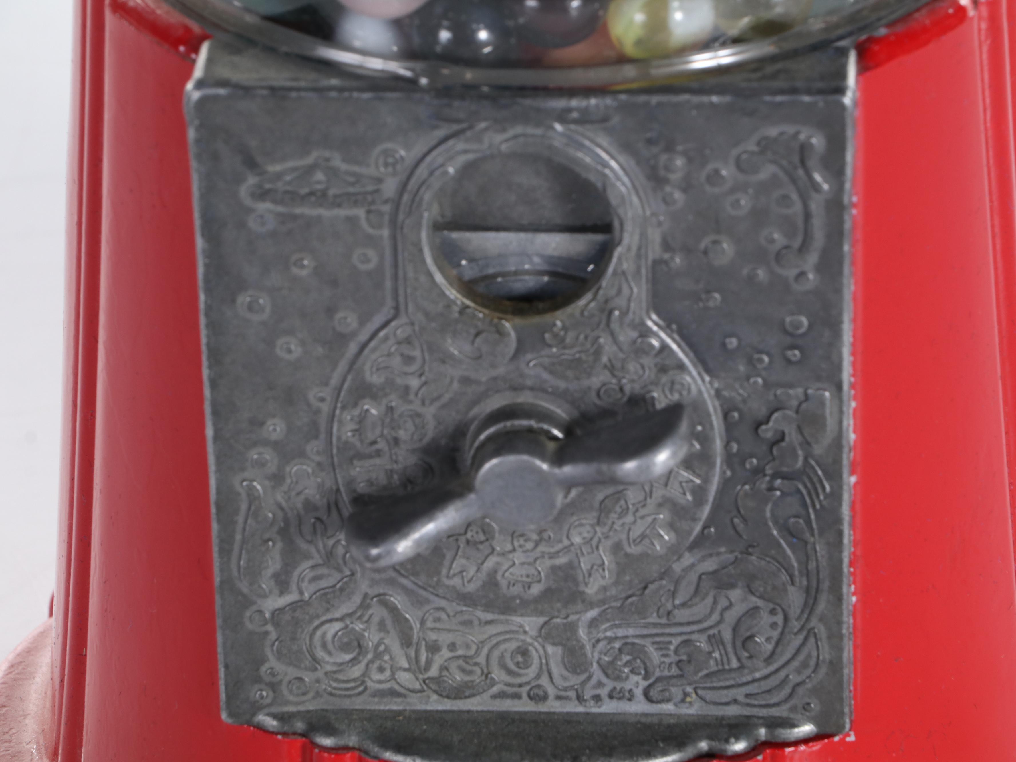 Olde Tyme Reproductions Gumball Machine with Glass Marble Collection