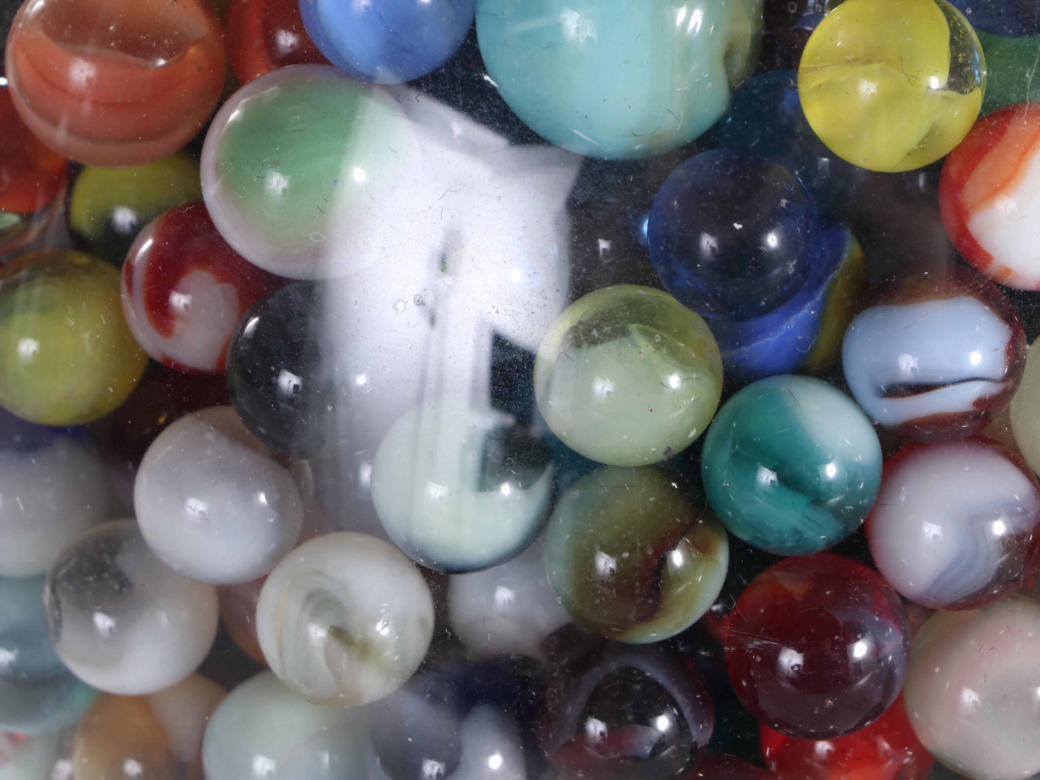 Olde Tyme Reproductions Gumball Machine with Glass Marble Collection