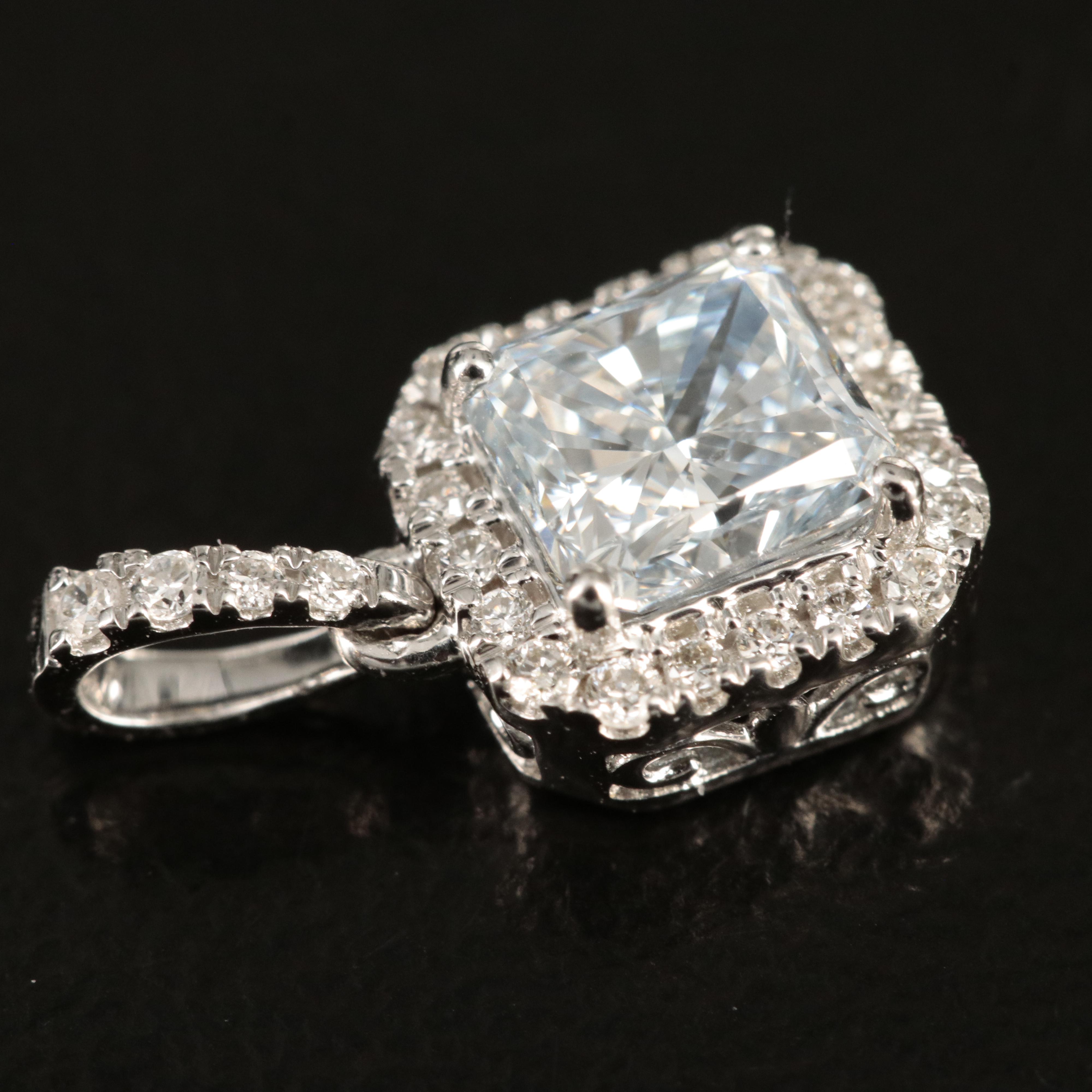 14K 0.72 CTW Lab Grown Diamond Pendant