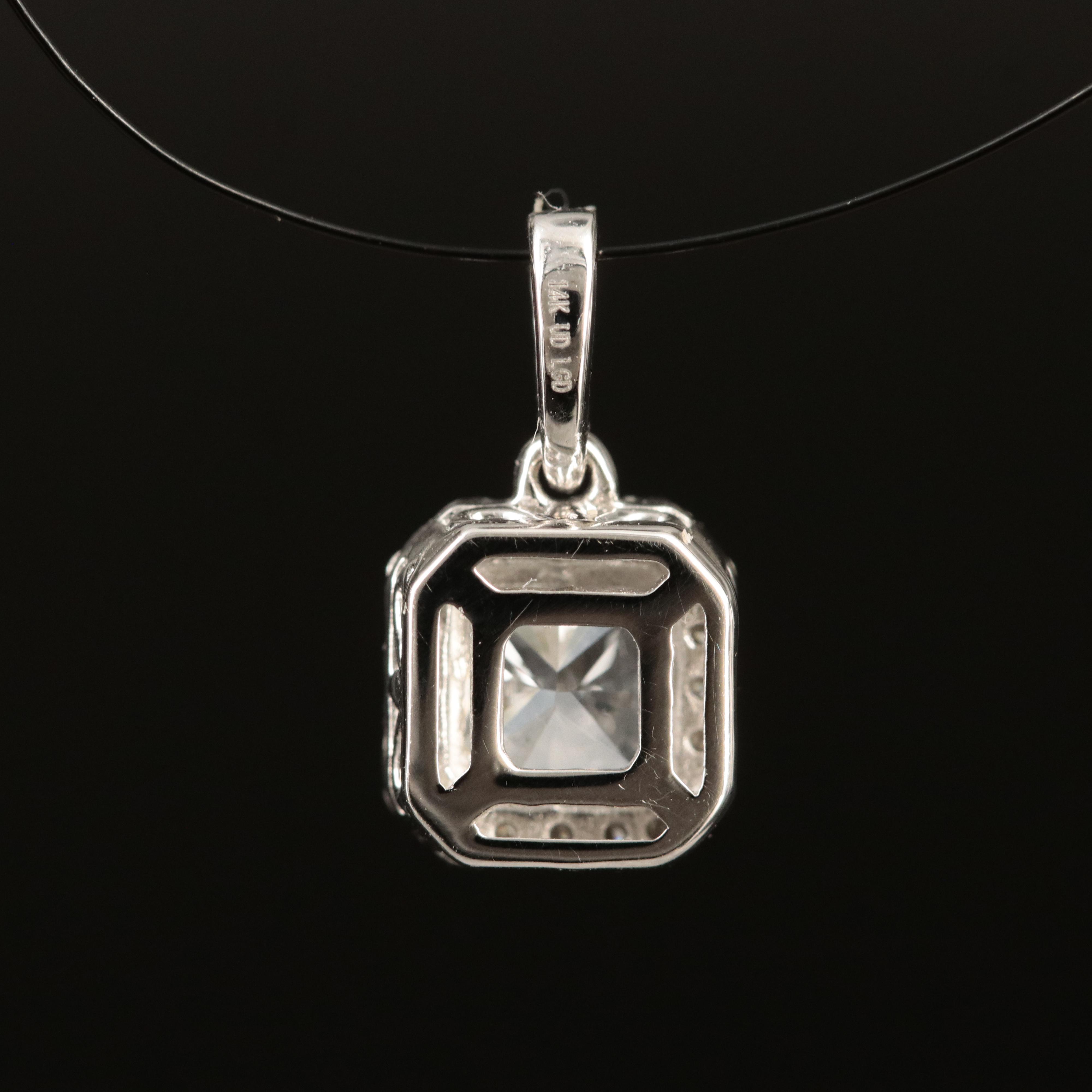 14K 0.72 CTW Lab Grown Diamond Pendant