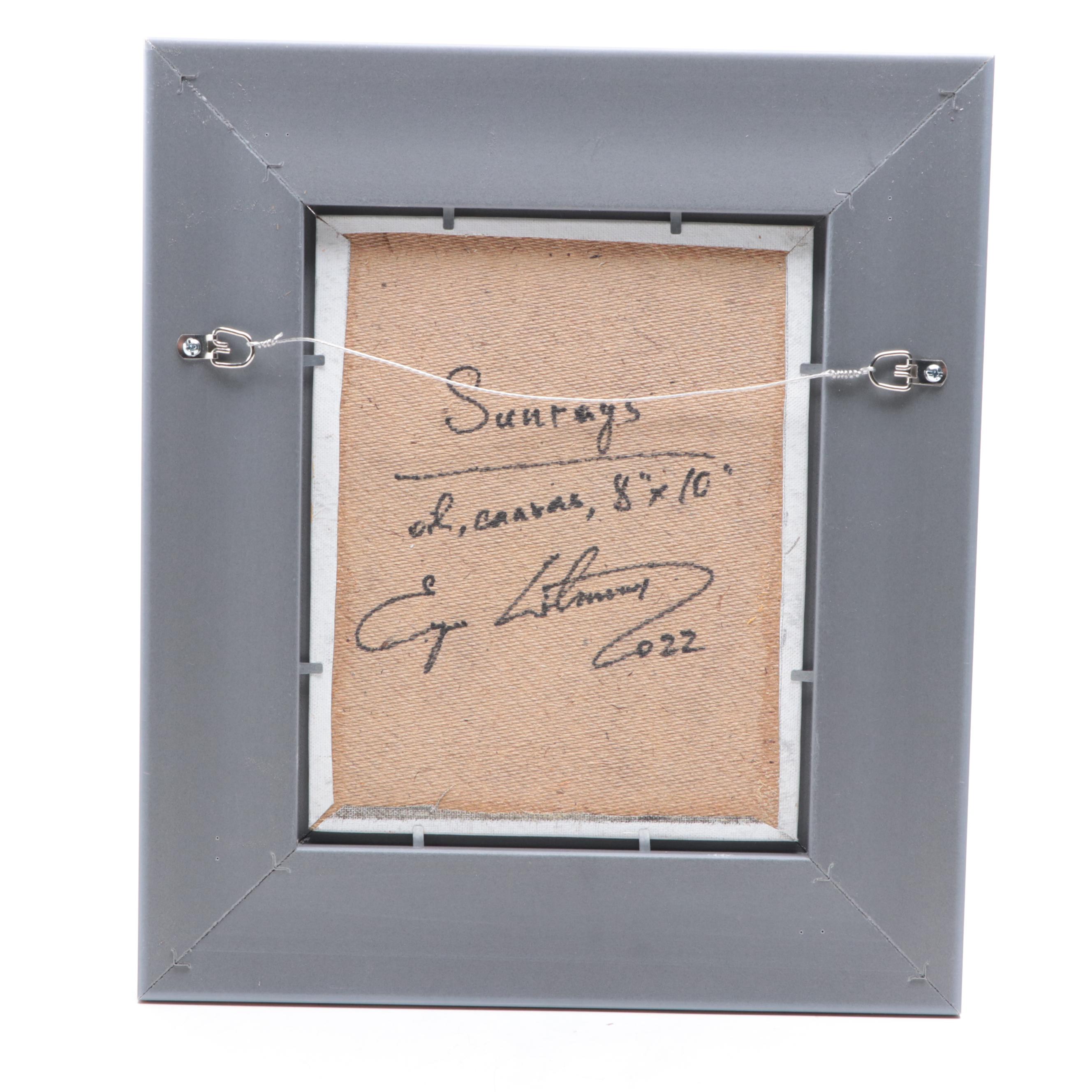 Jevgenijus Litvinas Seascape Oil Painting "Sunrays," 2022