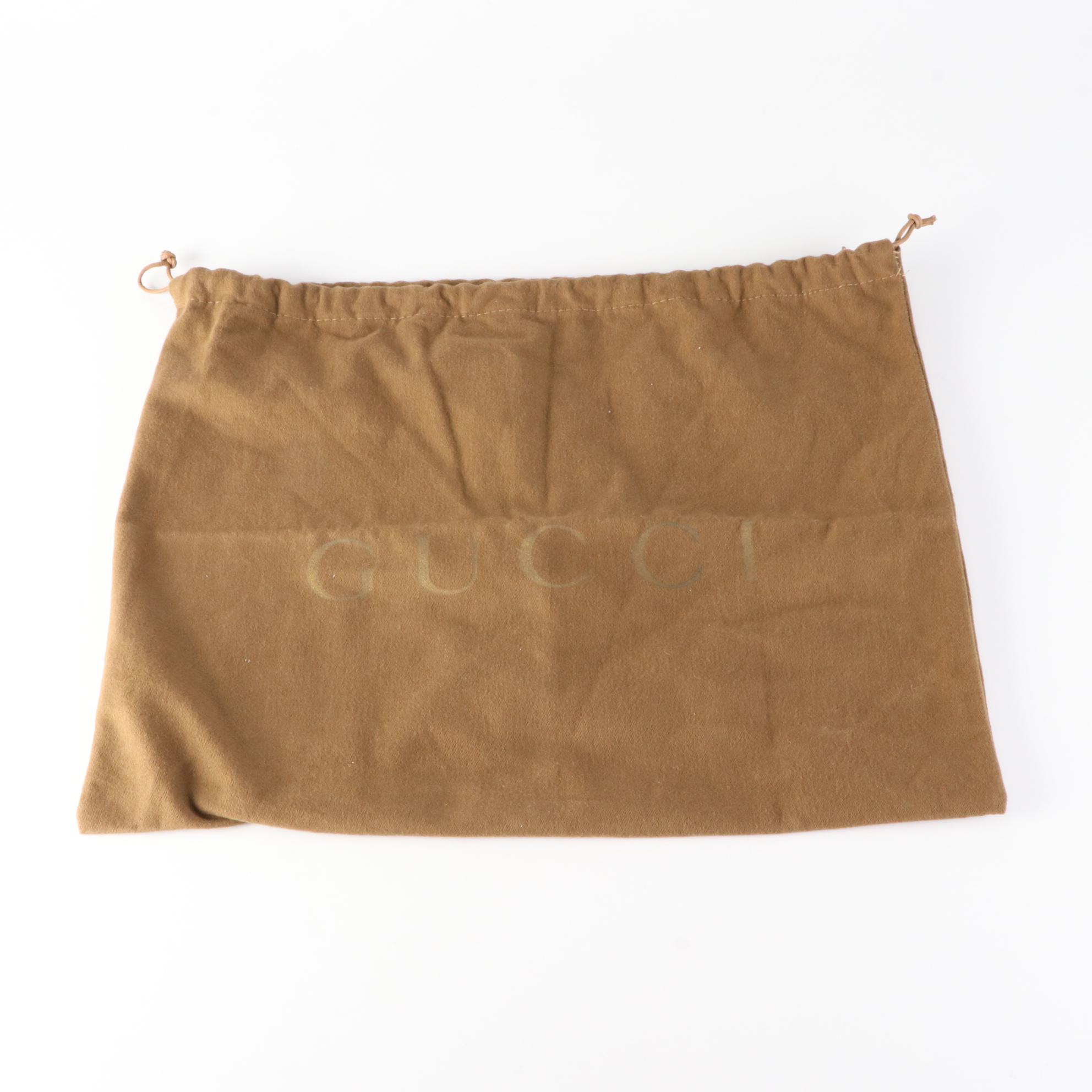 Gucci Princy GG Canvas and Cinghiale Leather Shoulder Bag