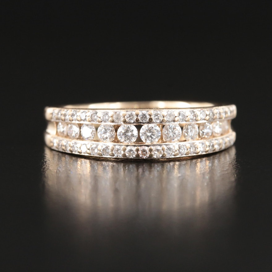 14K 1.01 CTW Diamond Band