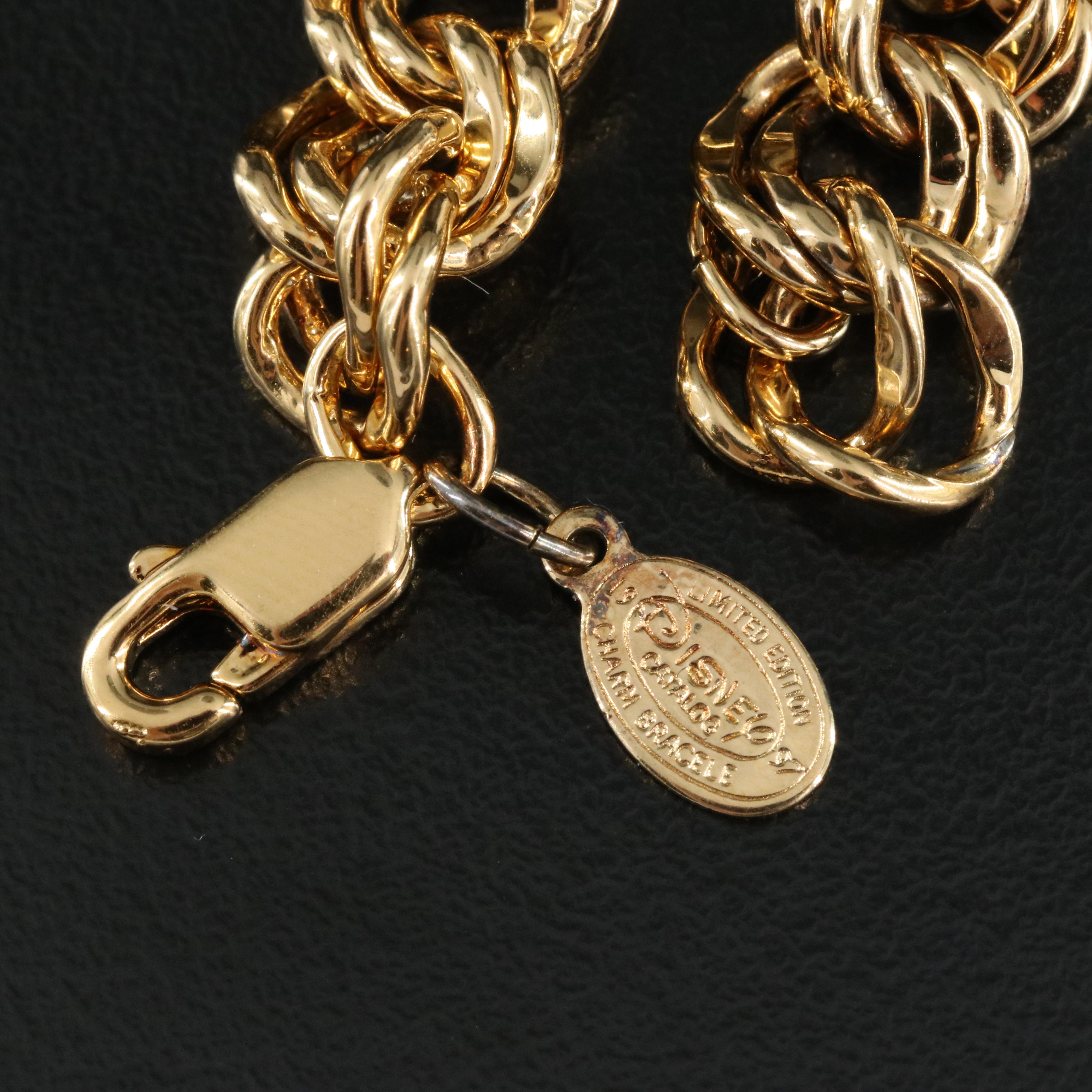 1997 Disney Limited Edition Classic Character Charm Bracelet in Sterling