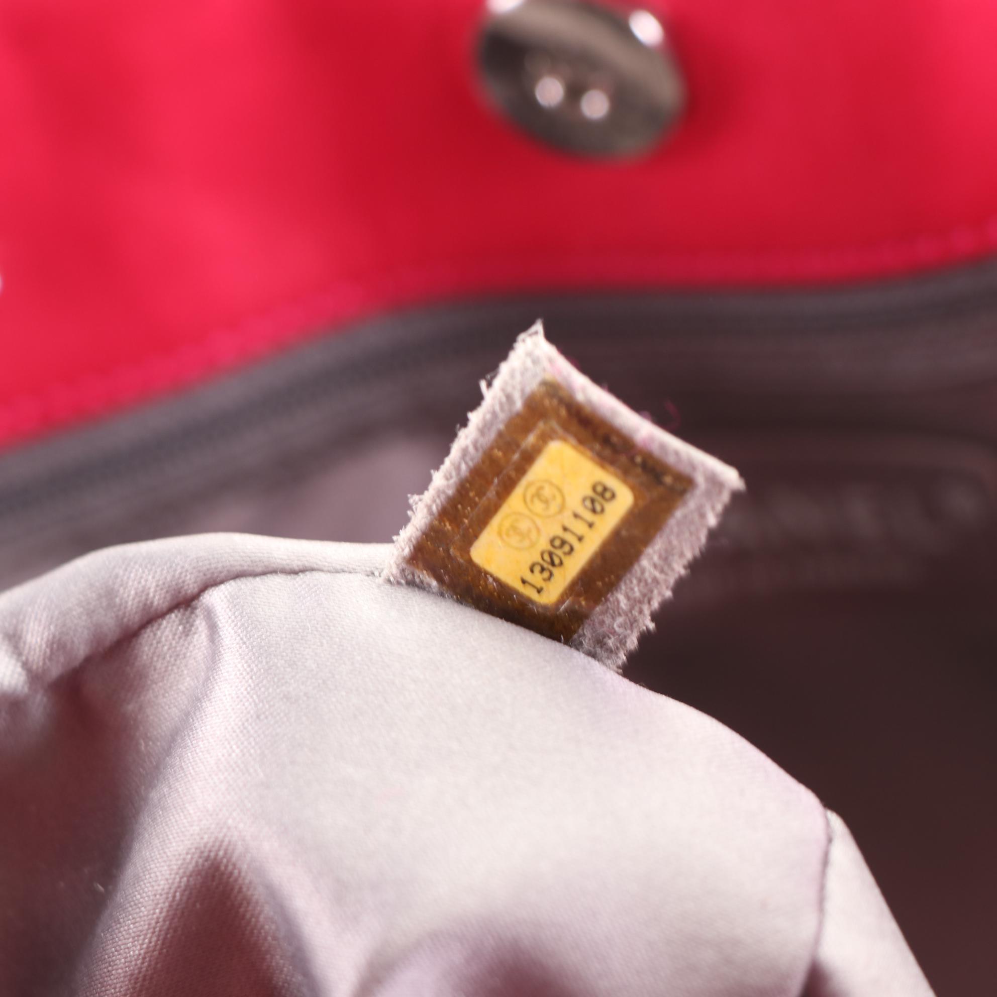 Chanel Pink CC Vinyl Quilted Funny Tweed Tote