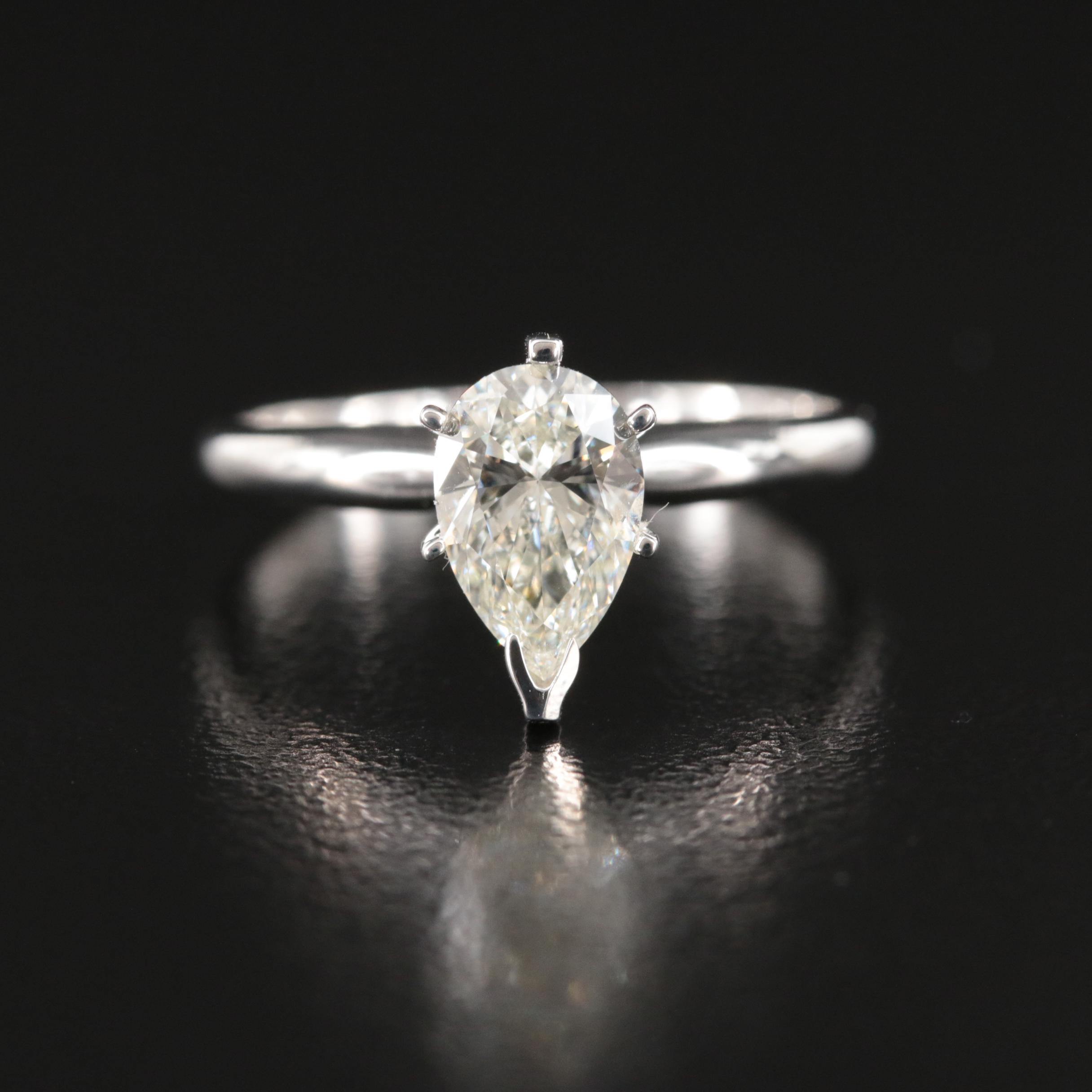 14K 1.12 CT Lab Grown Diamond Solitaire Ring