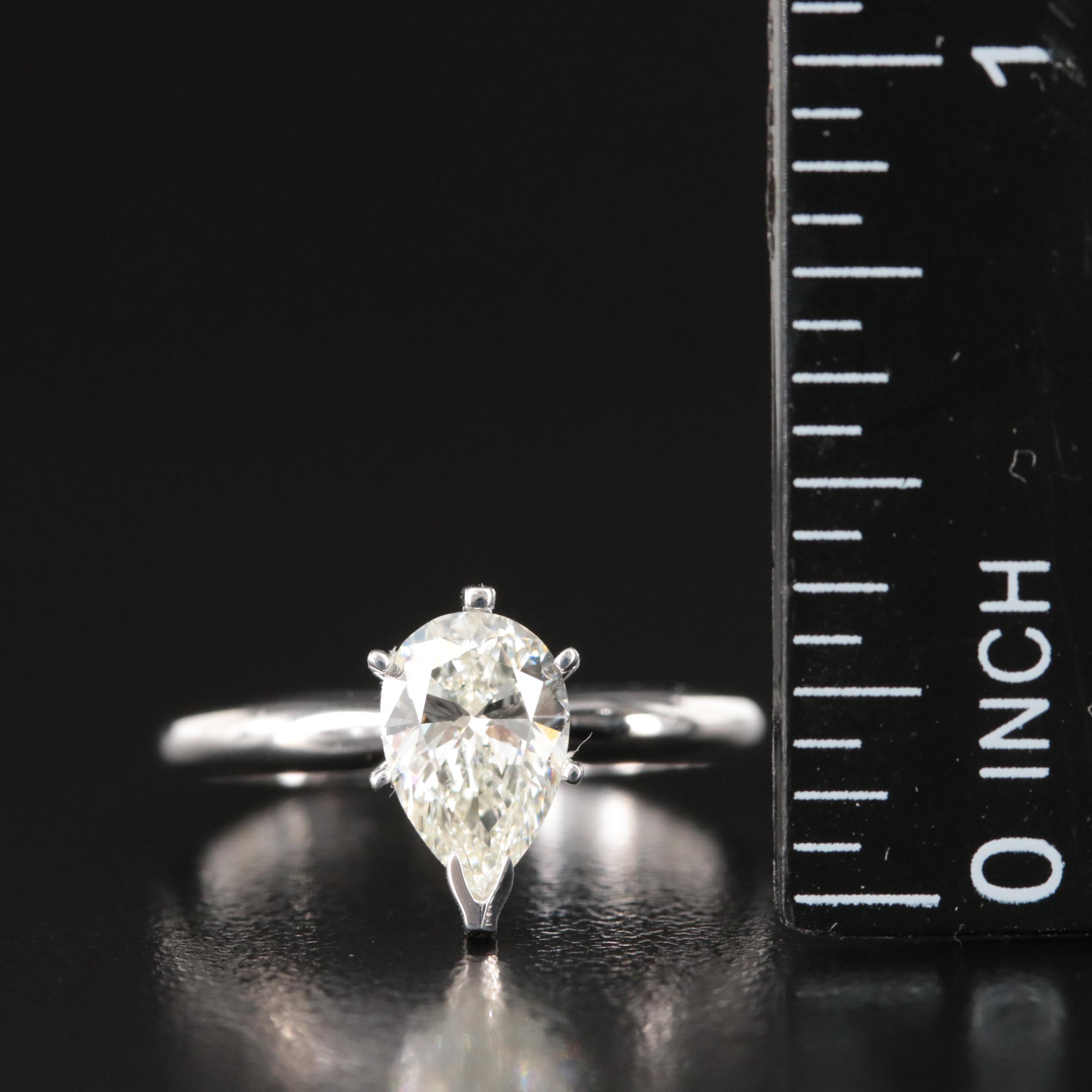 14K 1.12 CT Lab Grown Diamond Solitaire Ring