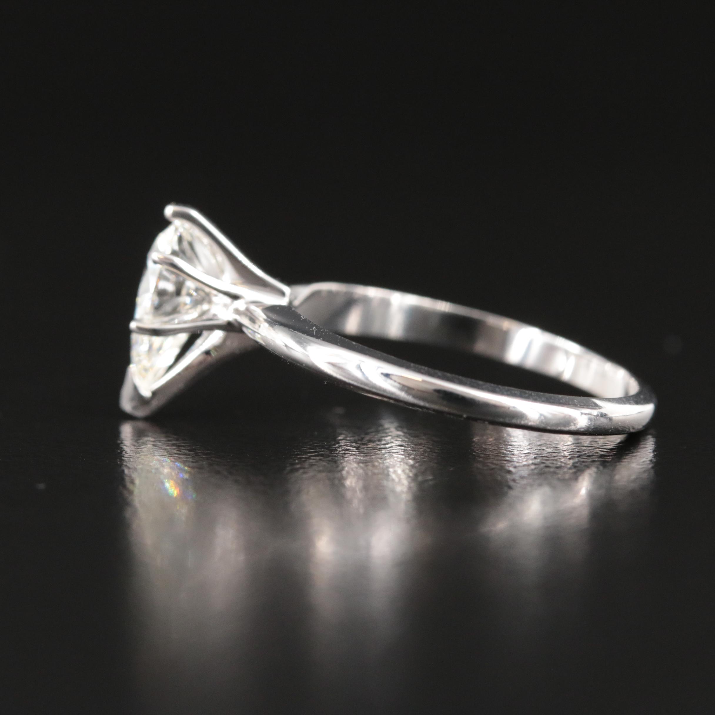 14K 1.12 CT Lab Grown Diamond Solitaire Ring