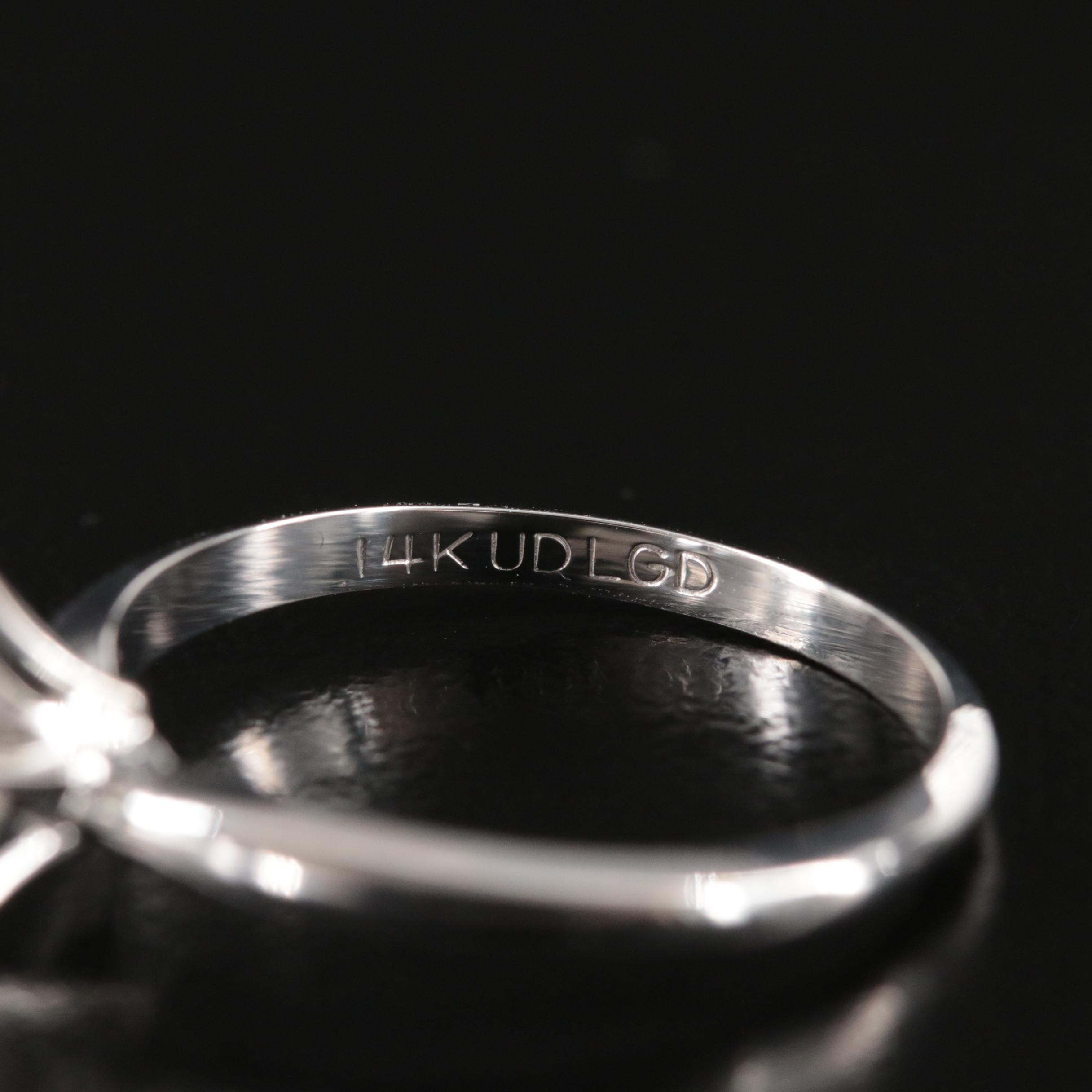 14K 1.12 CT Lab Grown Diamond Solitaire Ring