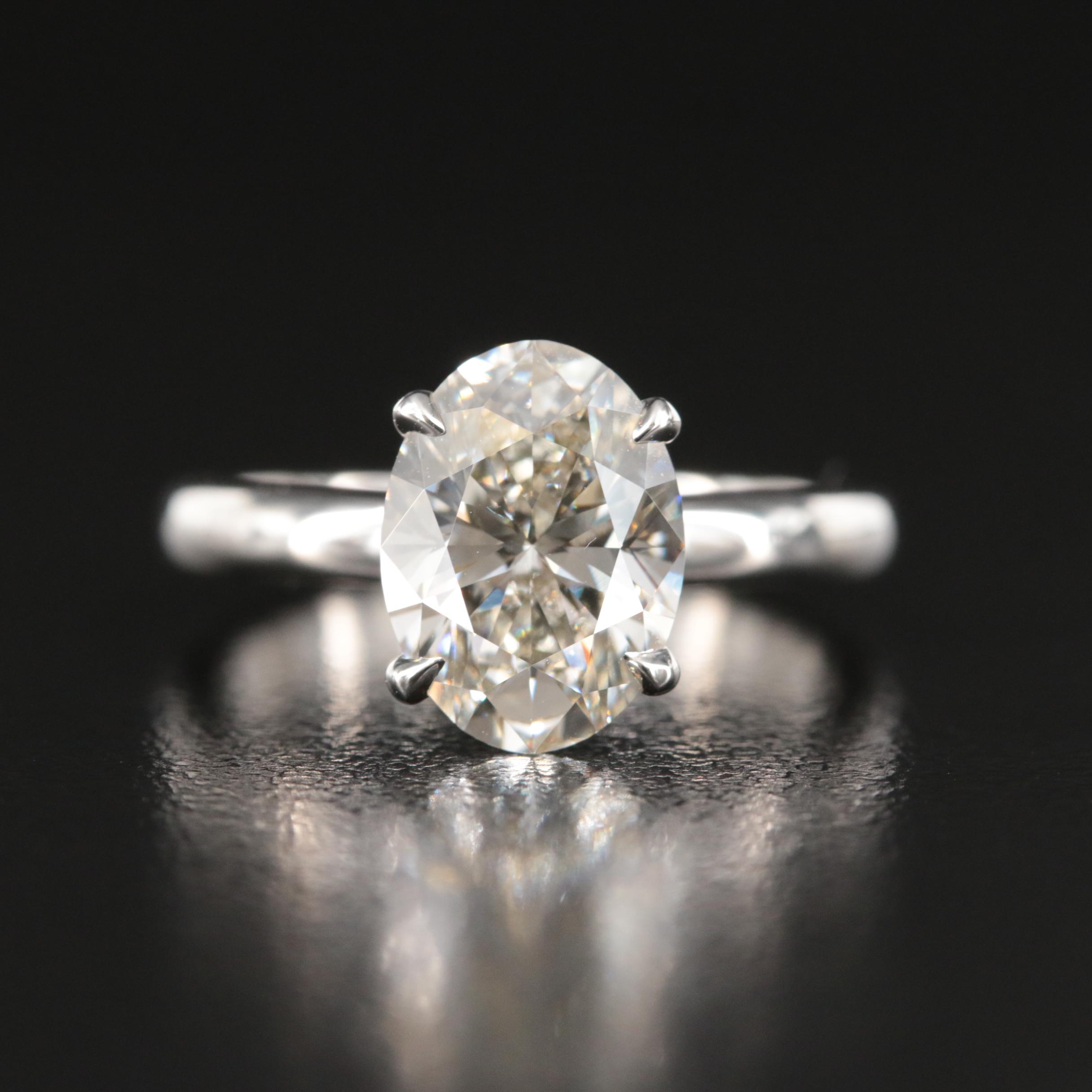 Platinum 3.00 CT Lab Grown Diamond Ring
