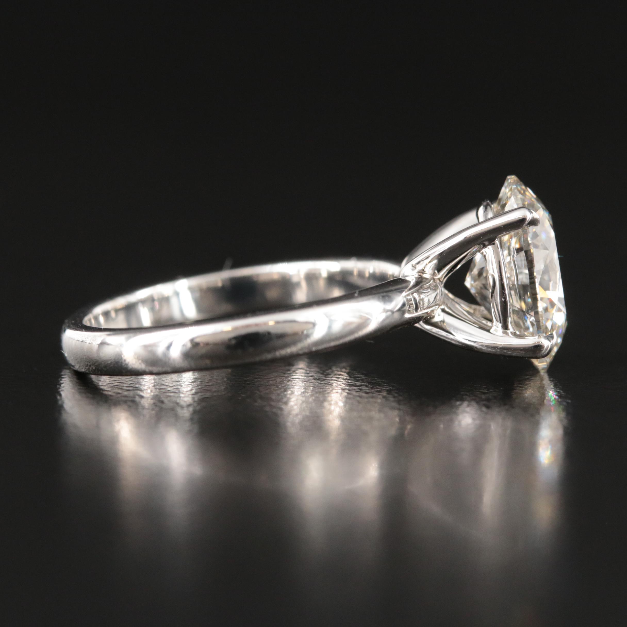 Platinum 3.00 CT Lab Grown Diamond Ring