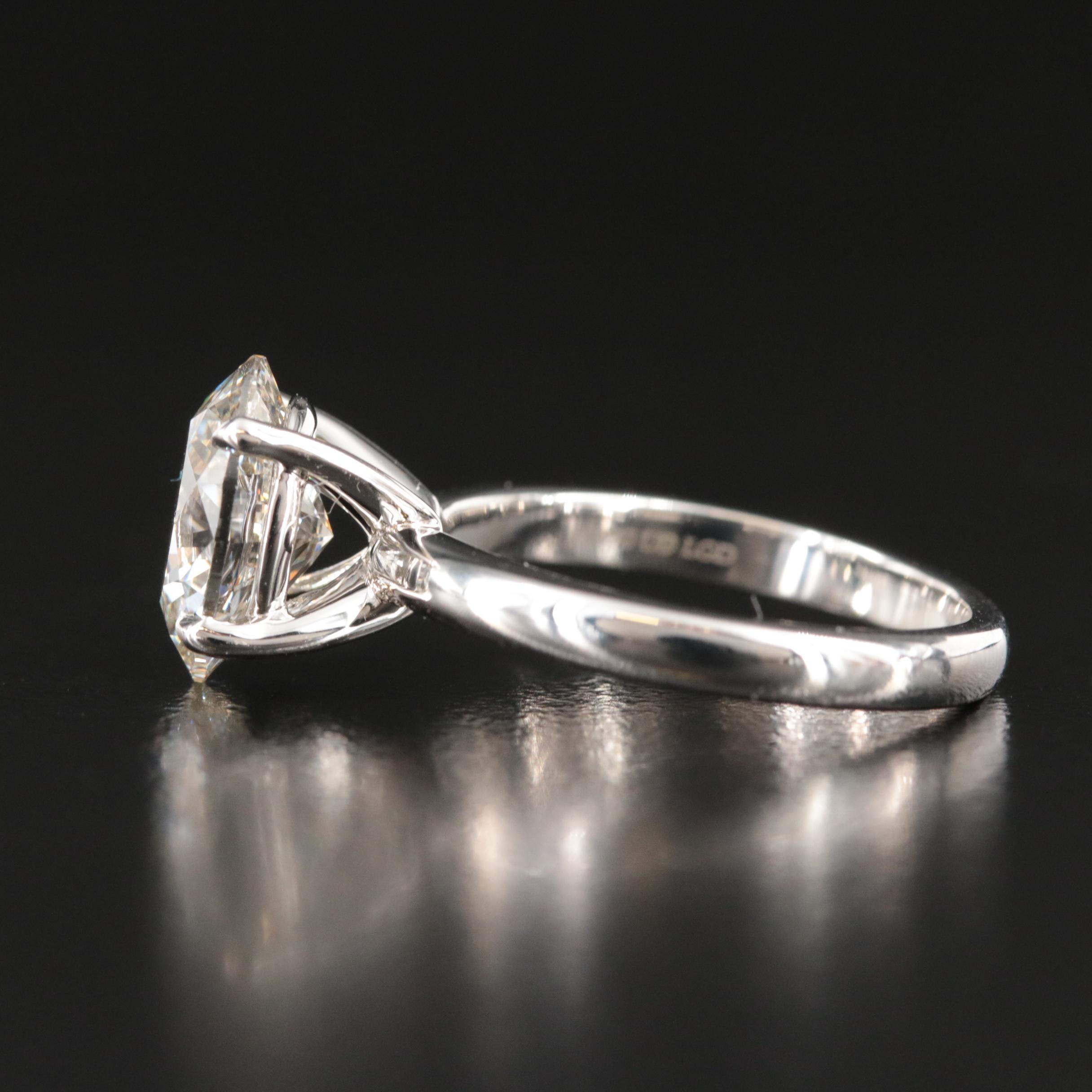 Platinum 3.00 CT Lab Grown Diamond Ring
