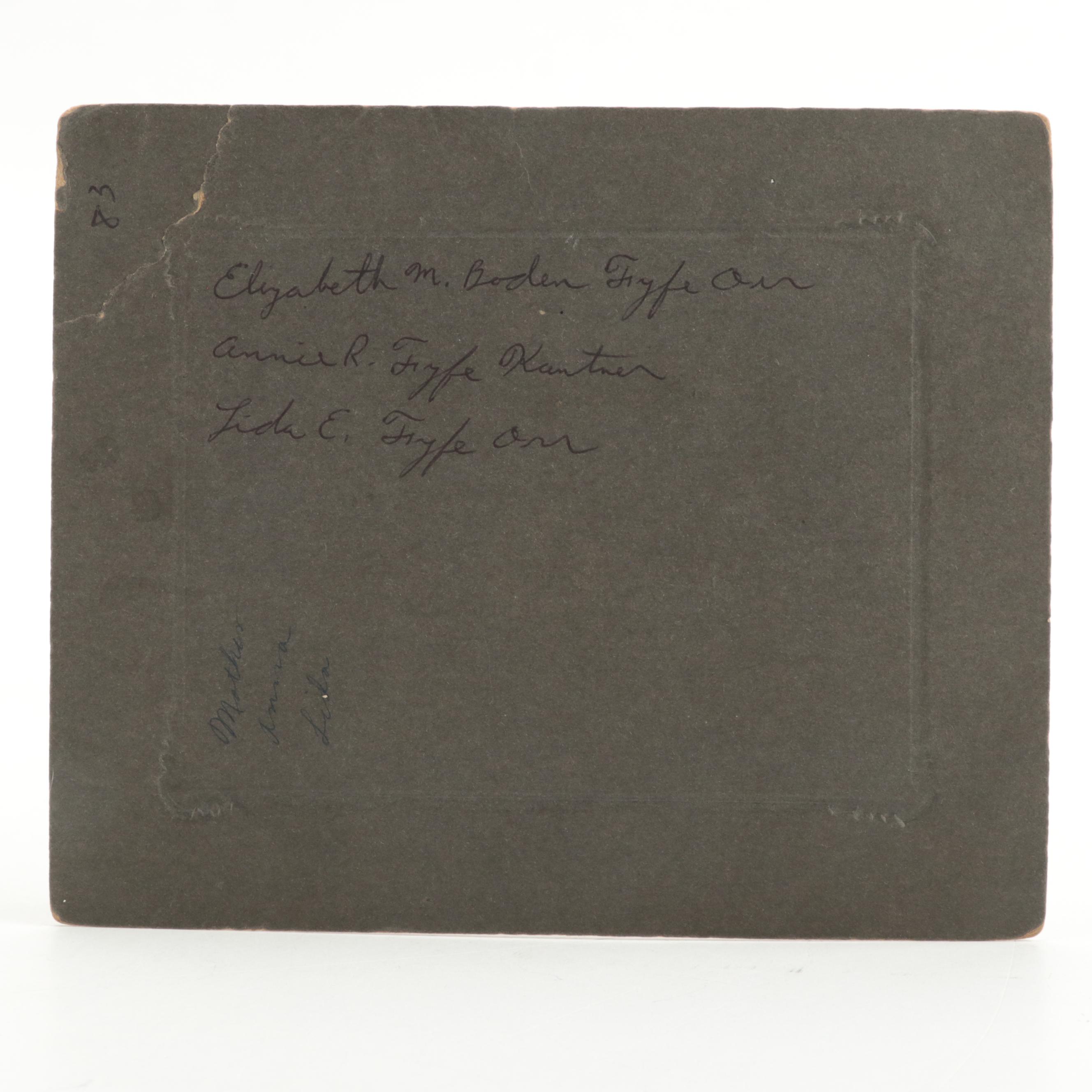 Photographs of Men, Women and Children with Certificates and More Ephemera