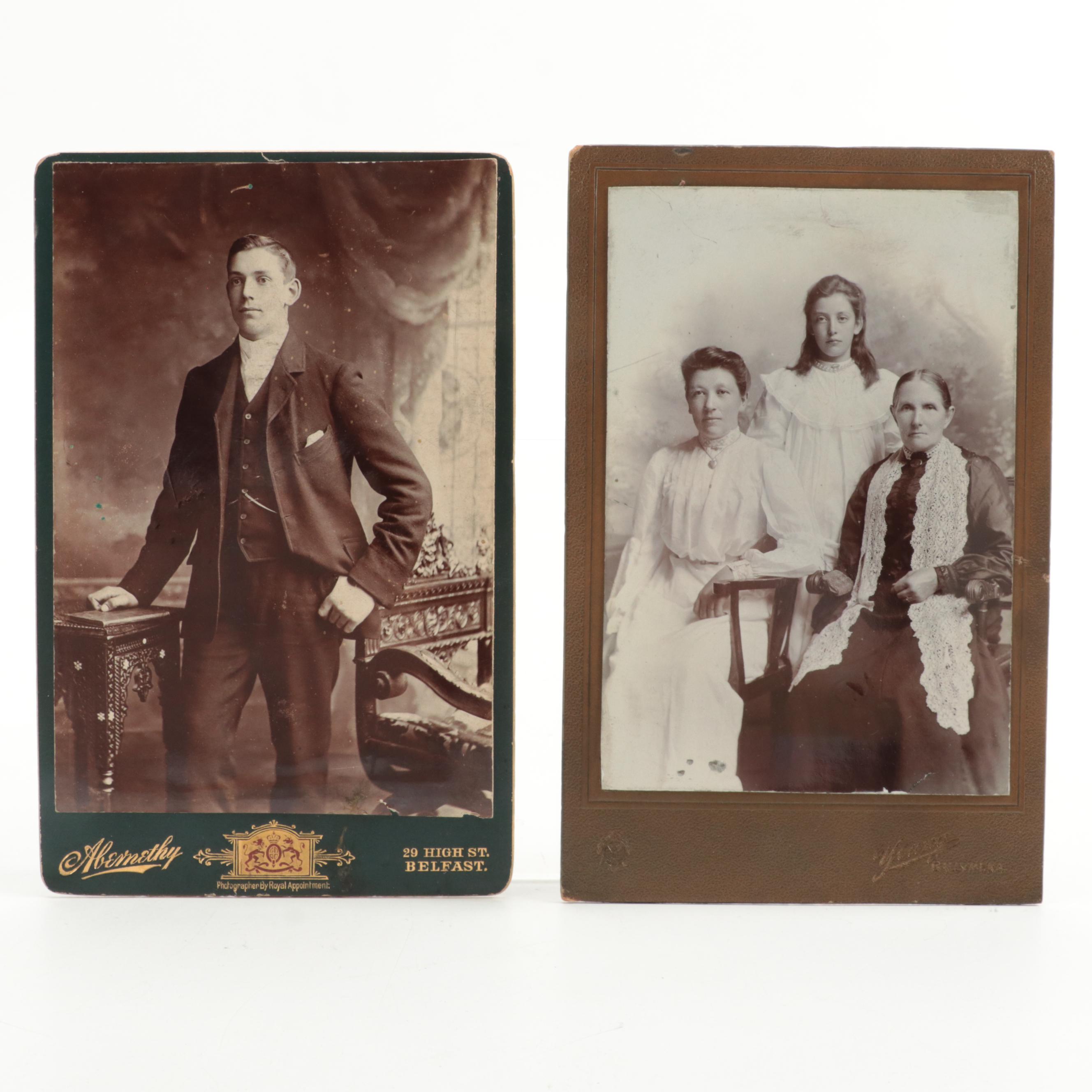 Photographs of Men, Women and Children with Certificates and More Ephemera