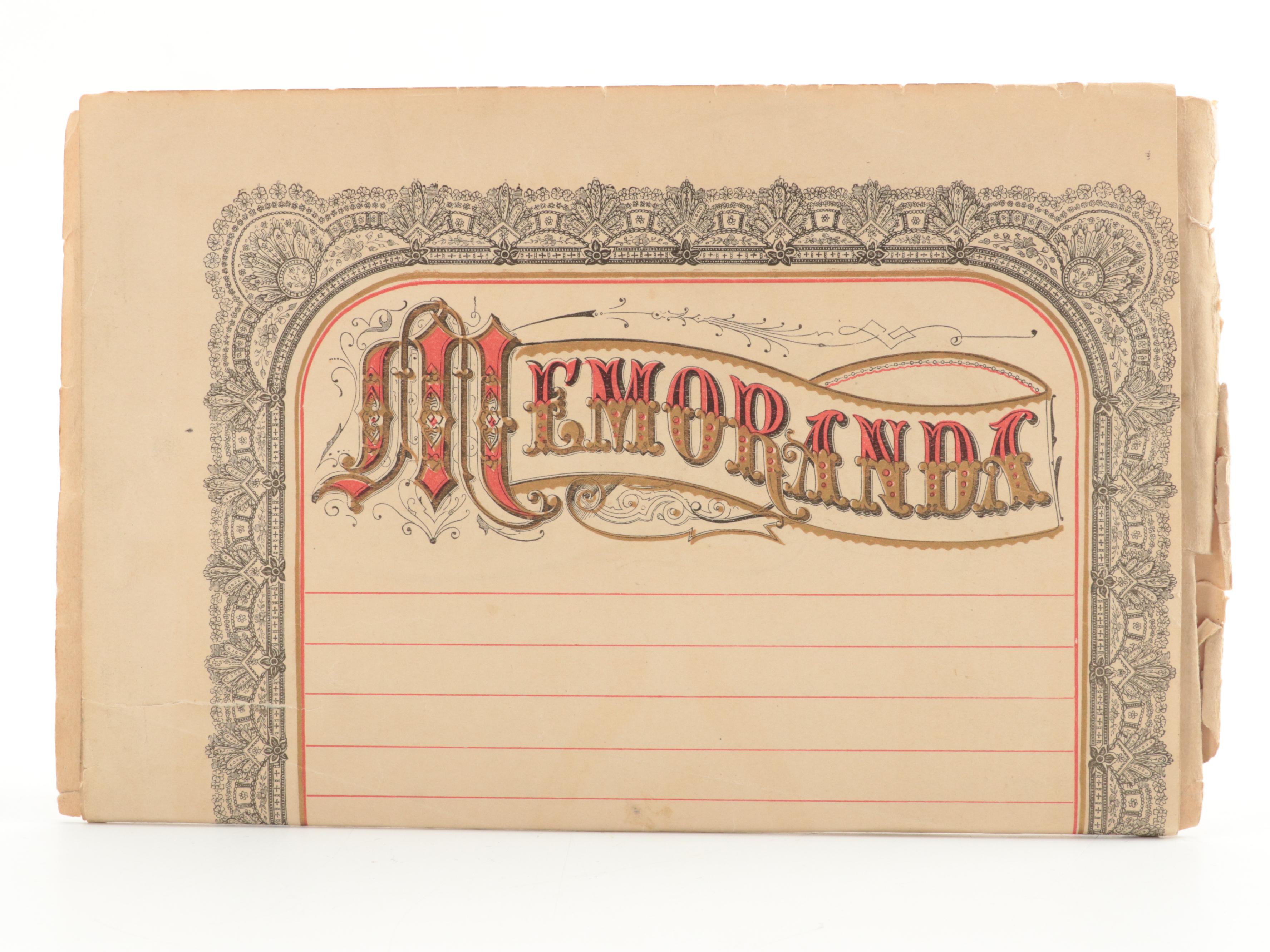 Photographs of Men, Women and Children with Certificates and More Ephemera