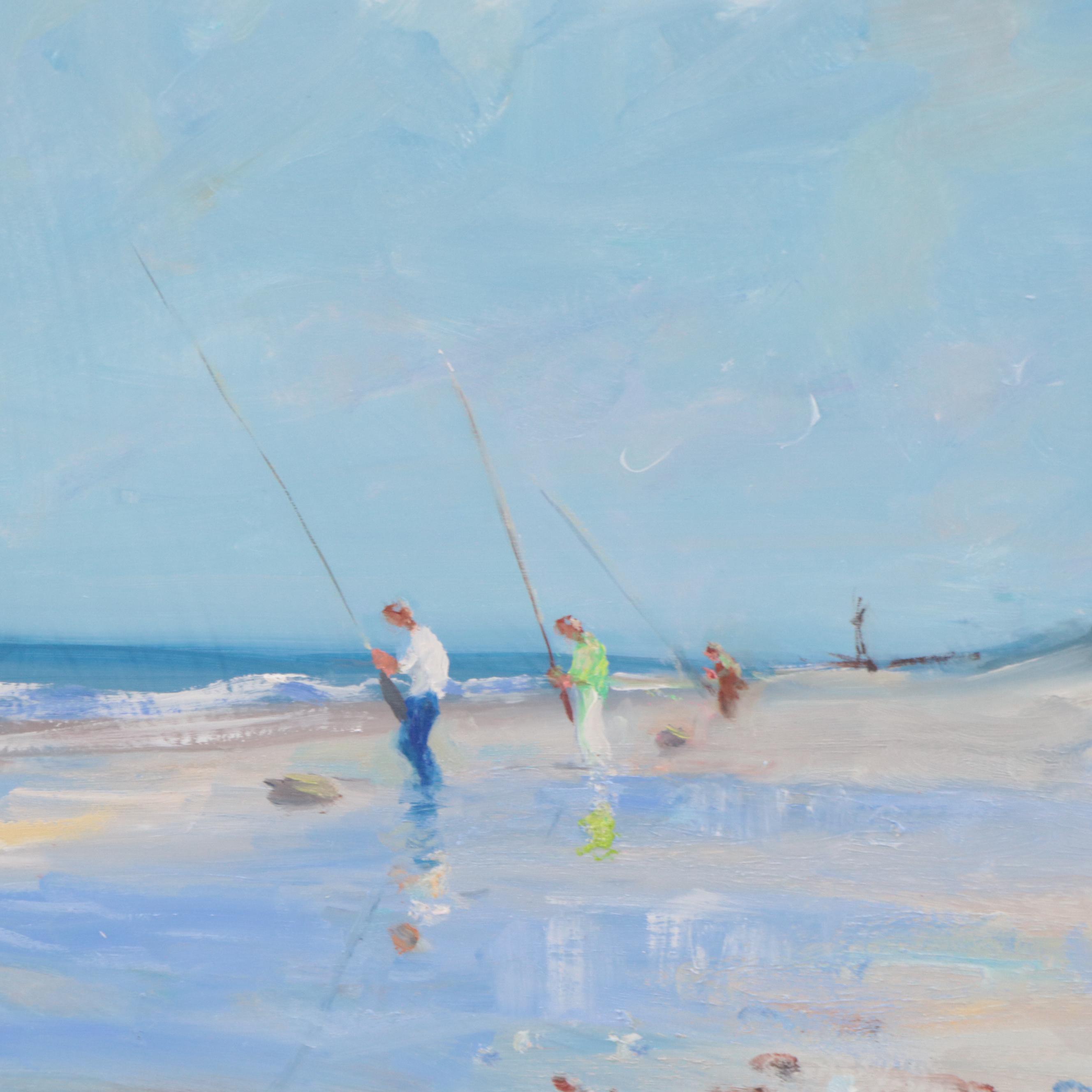 Nino Pippa Oil Painting "South Carolina Anglers," 2019