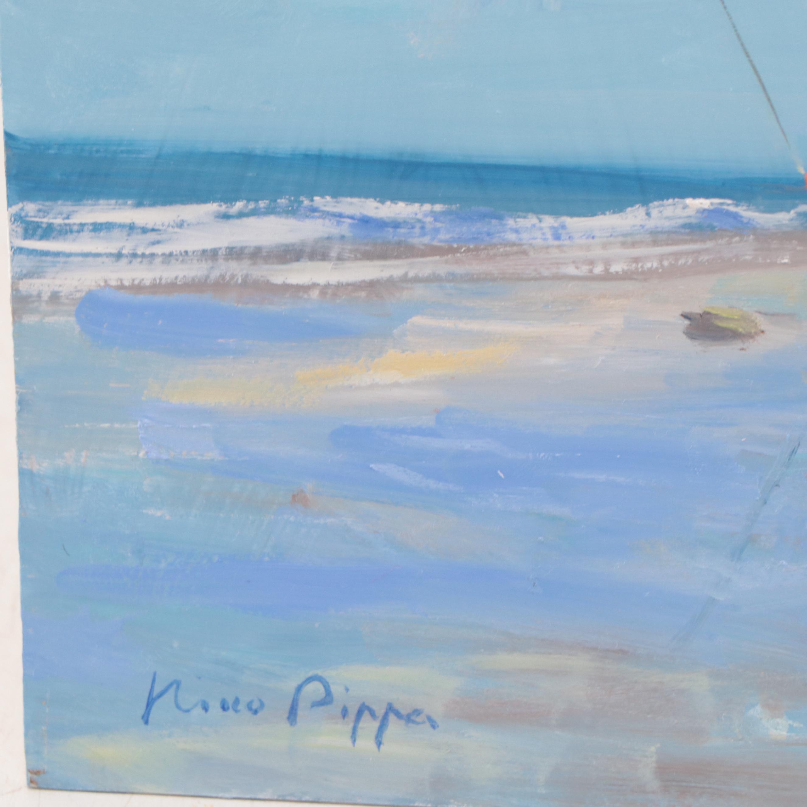 Nino Pippa Oil Painting "South Carolina Anglers," 2019