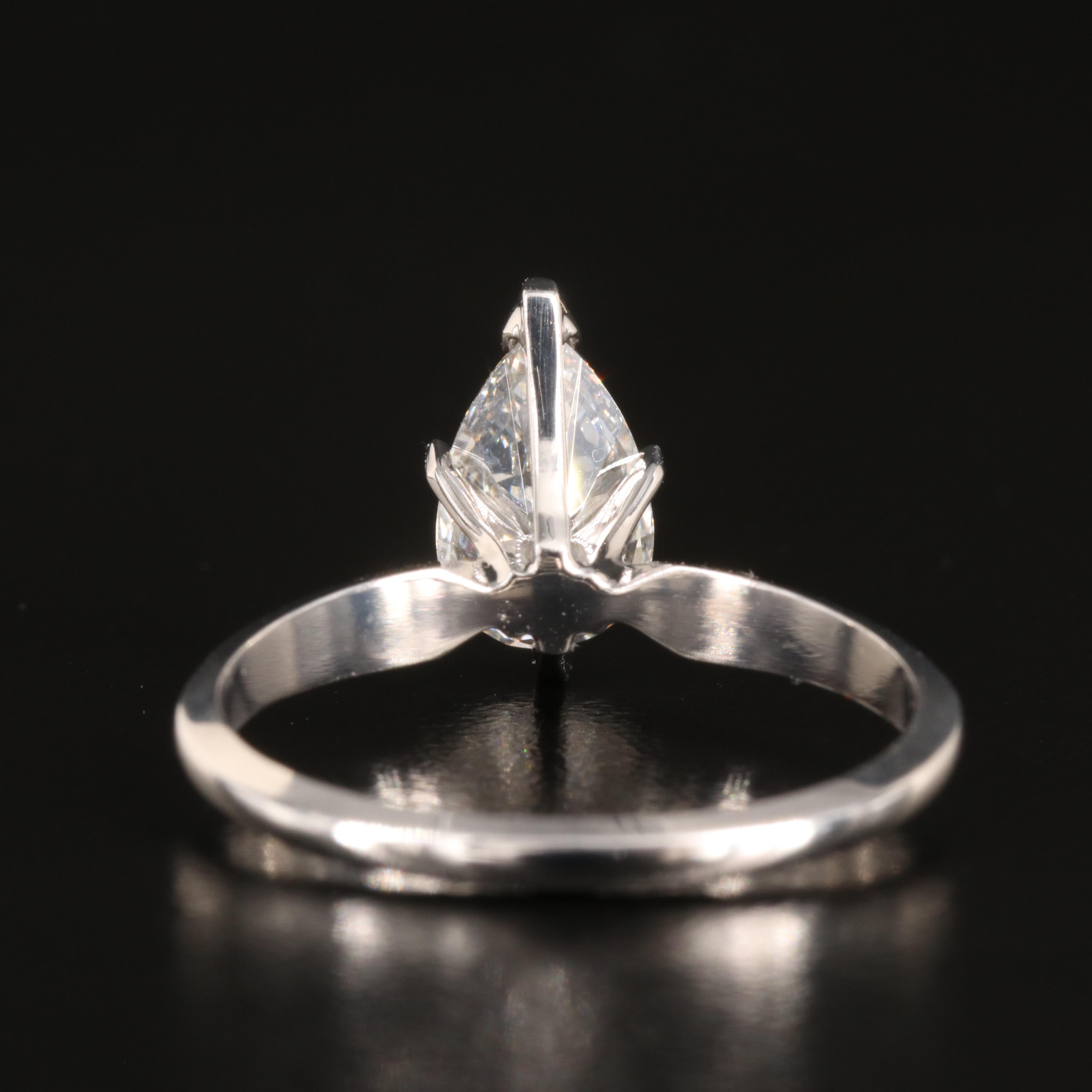 14K 1.33 CT Lab Grown Diamond Solitaire Ring